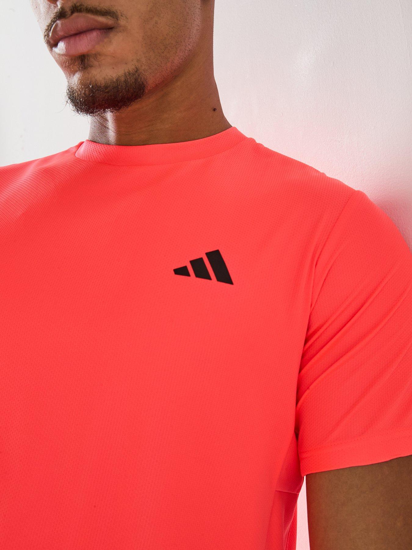 Image 6 of 6 of adidas Mens Training Workout Essentials T-Shirt - Pink