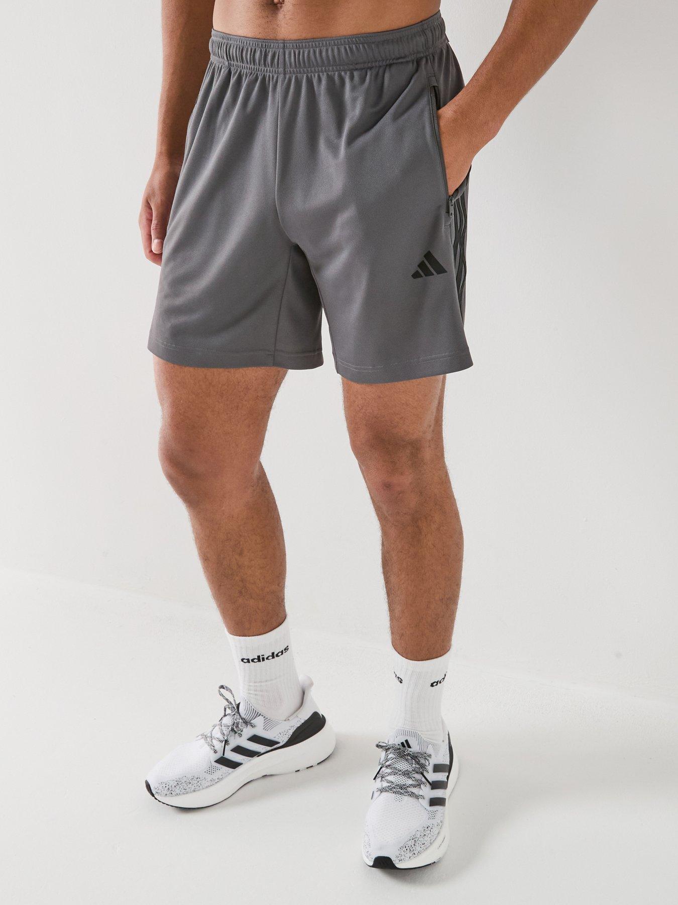 adidas Mens Training Workout Essentials Shorts - Grey