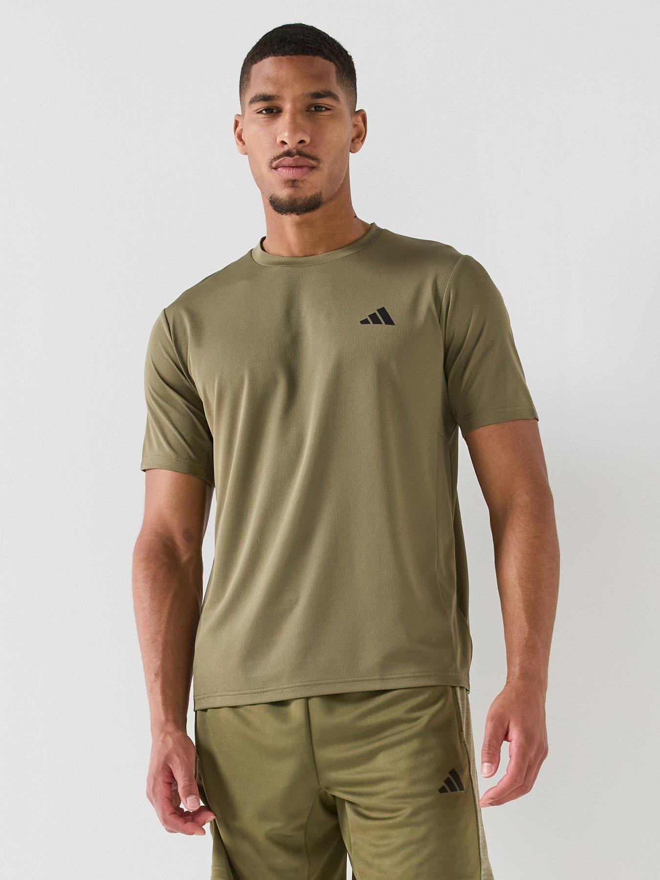 adidas Mens Training Workout Essentials T-Shirt - Green