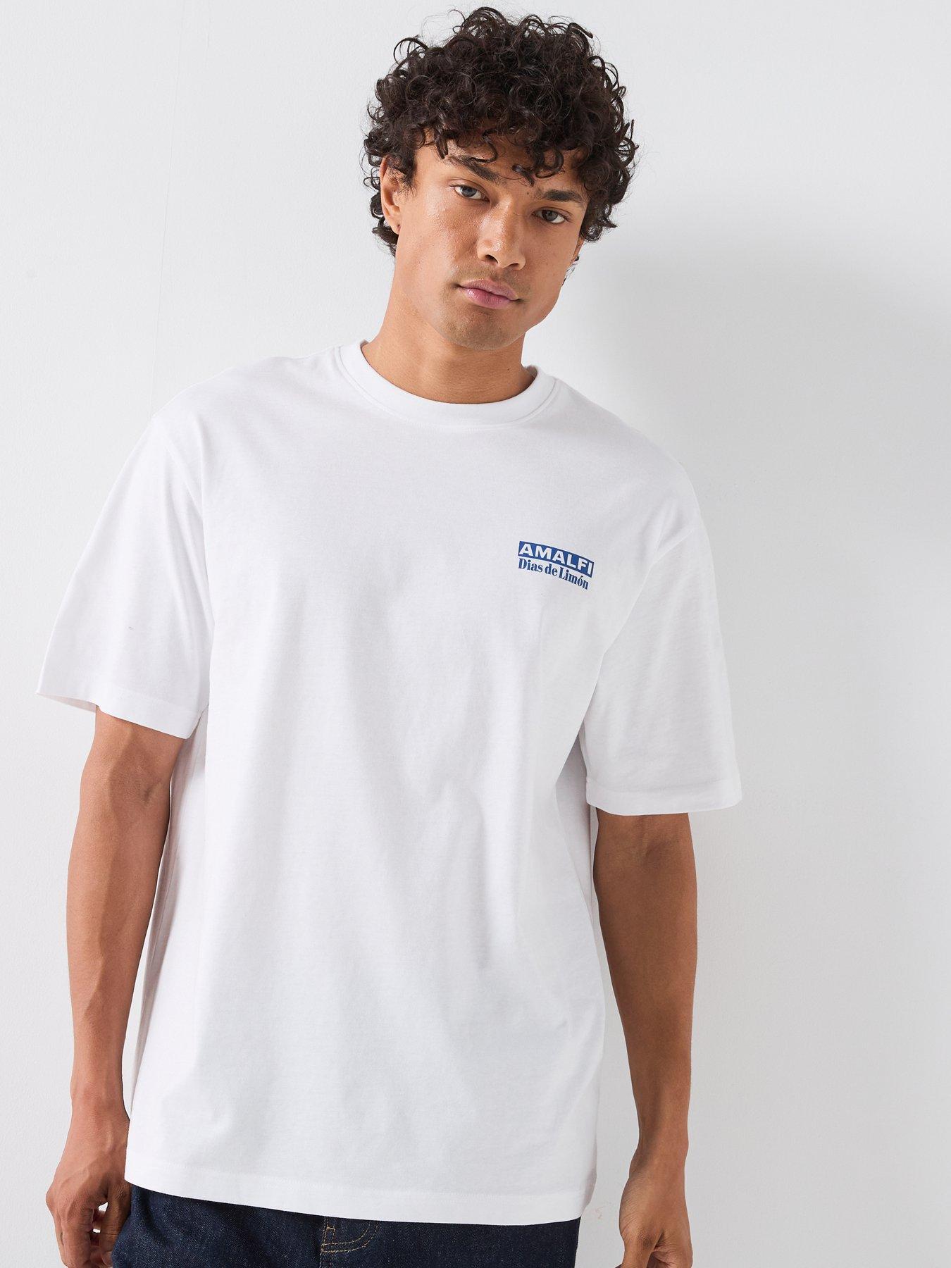 Image 2 of 6 of ONLY & SONS Amalfi Graphic T-Shirt - White