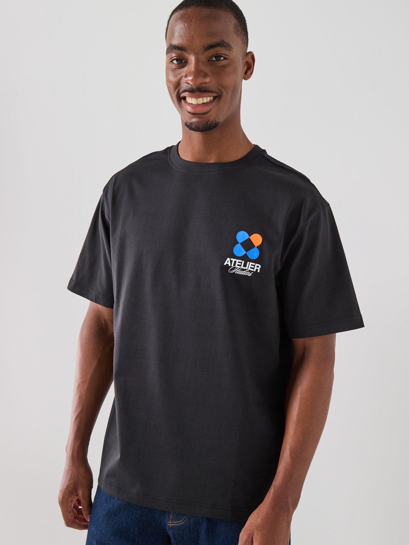 Image 1 of 5 of ONLY & SONS Only&amp;Sons Graphic T-Shirt - Black