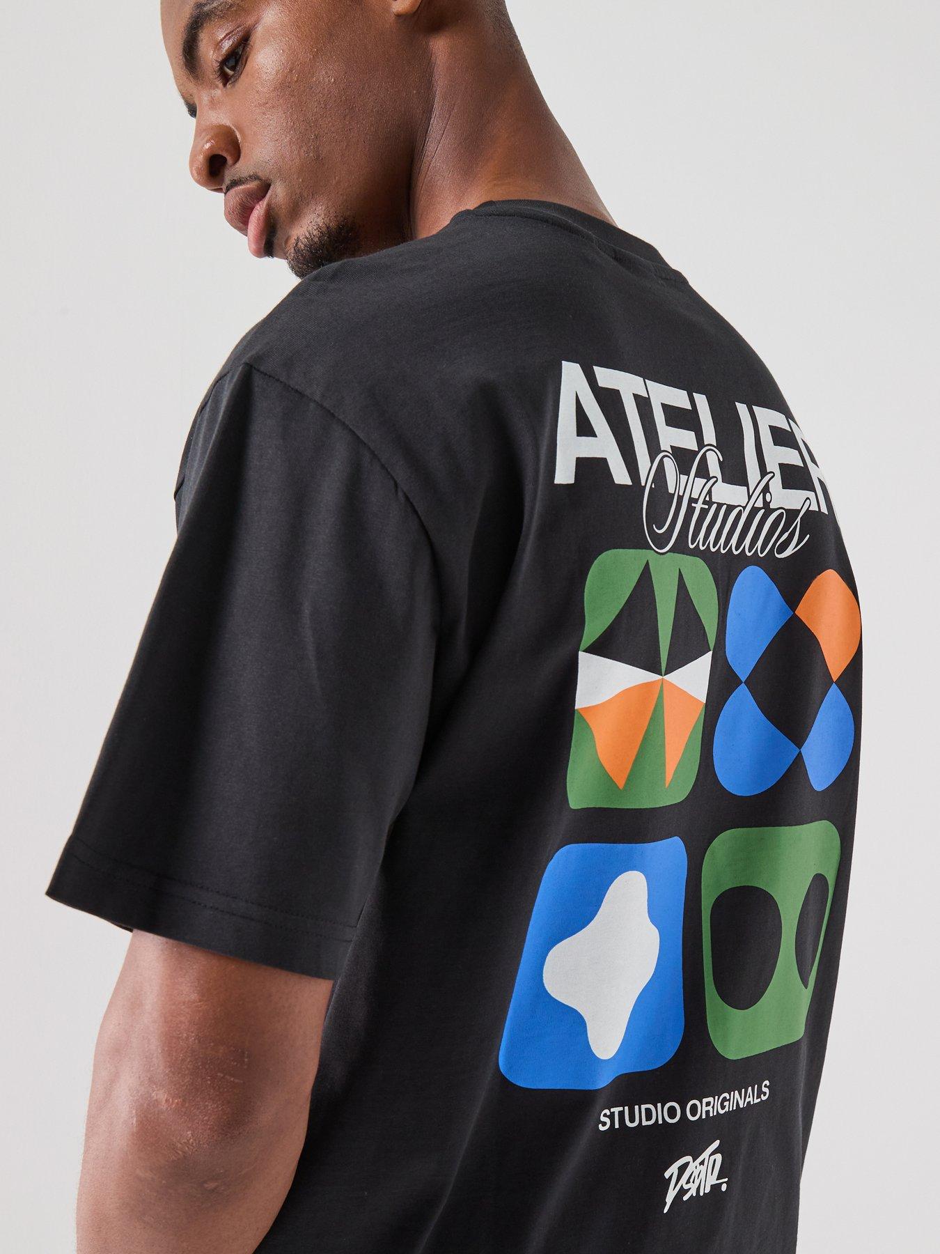 Image 5 of 5 of ONLY & SONS Only&amp;Sons Graphic T-Shirt - Black