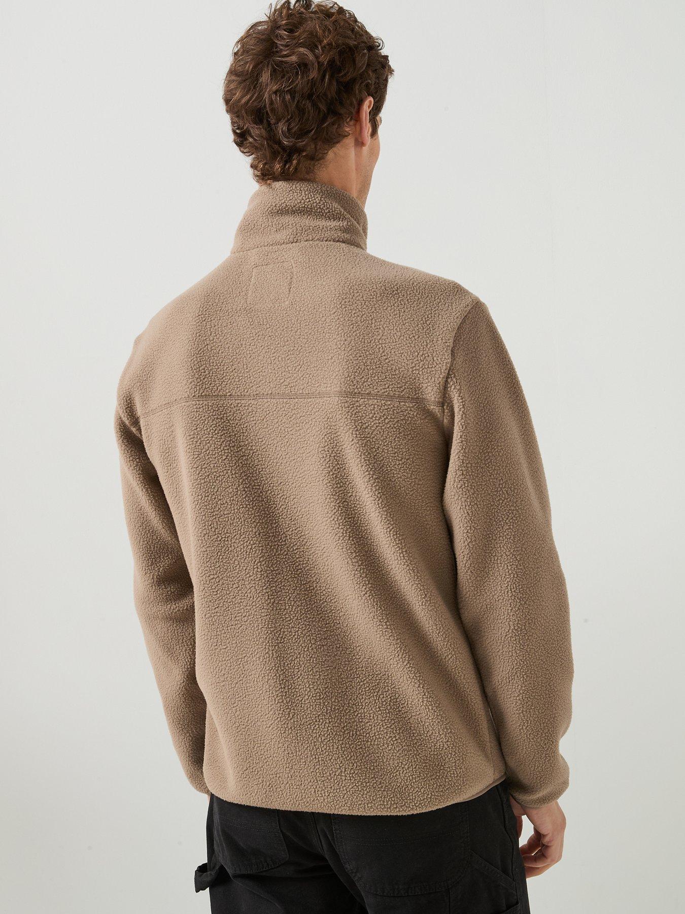 Image 2 of 6 of ONLY & SONS Only&amp;Sons Polartec Fleece Jacket - Brown