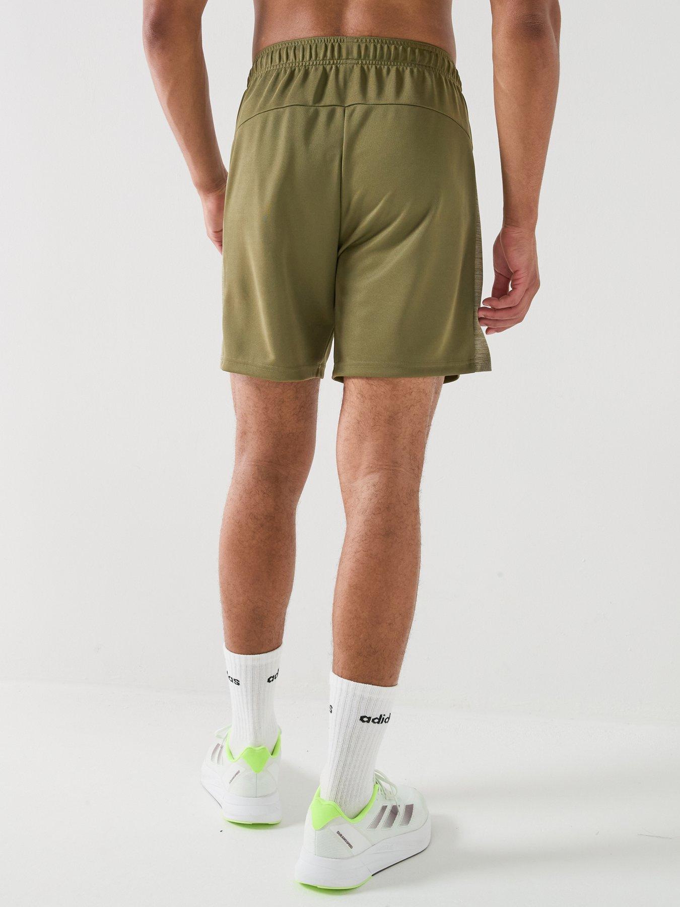 Image 2 of 6 of adidas Mens Training Workout Essentials Shorts - Green