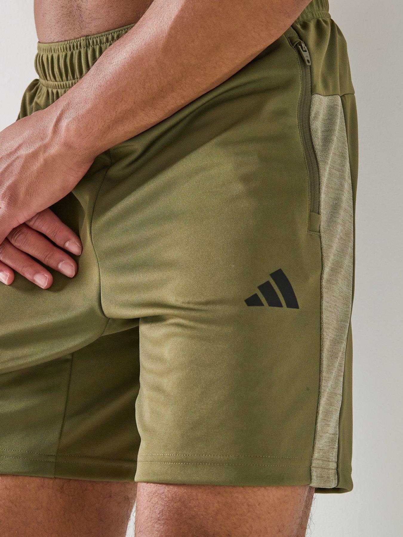 Image 6 of 6 of adidas Mens Training Workout Essentials Shorts - Green