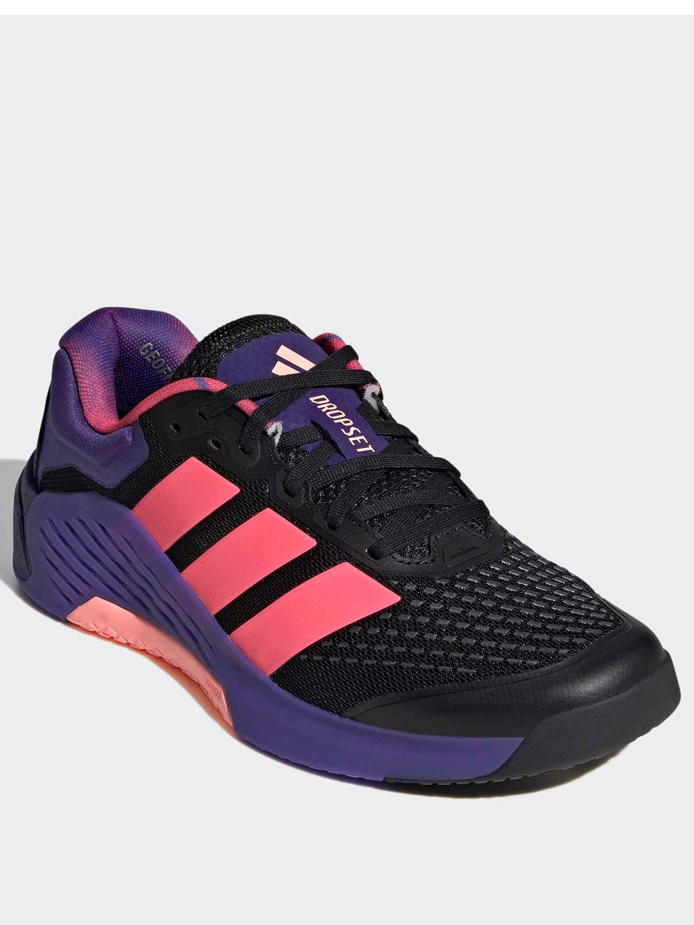 Image 2 of 7 of adidas Womens Training Dropset 4 Trainer - Black/pink
