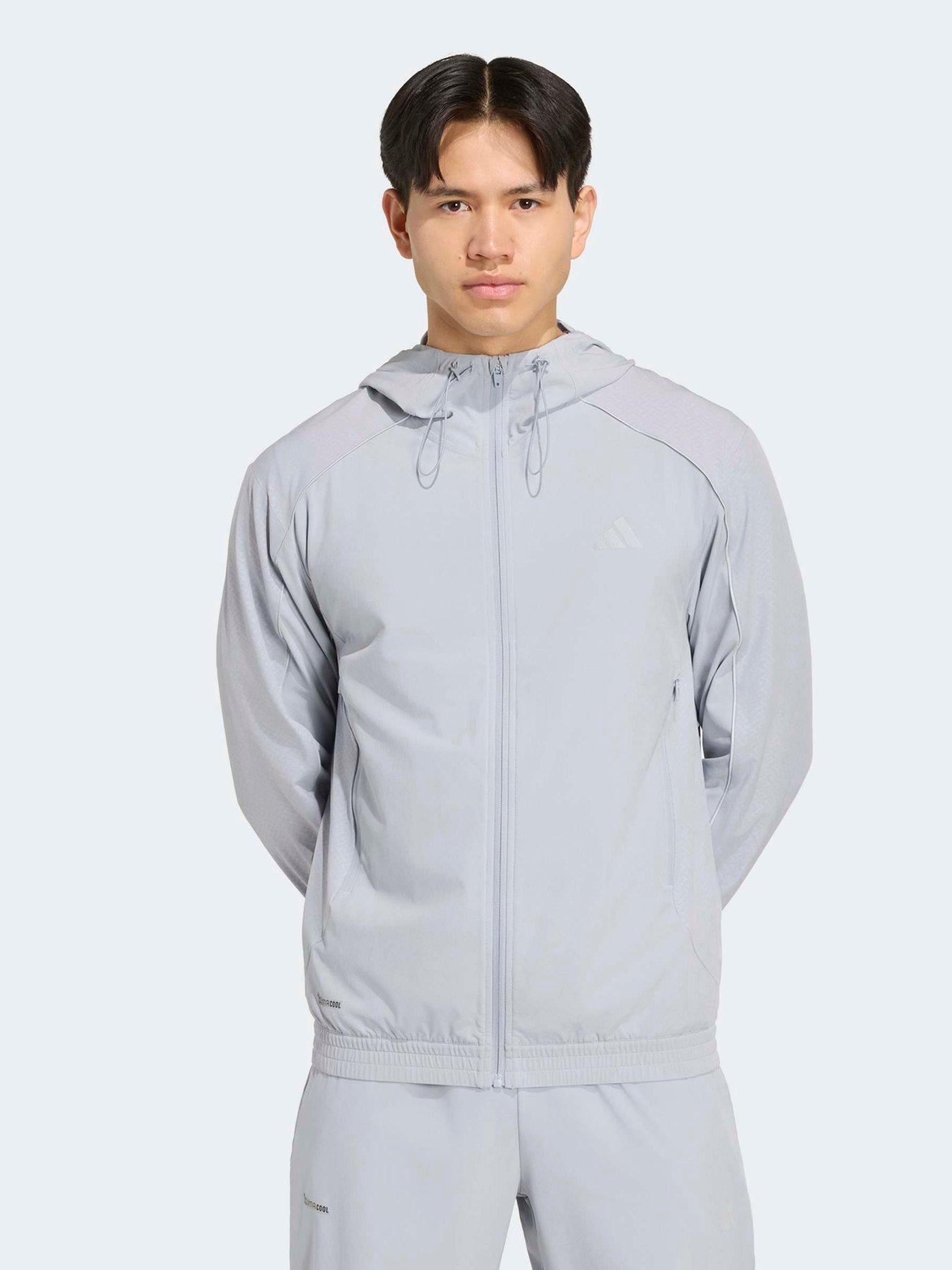 adidas Men's Training Intensity Tracksuit Top - Silver