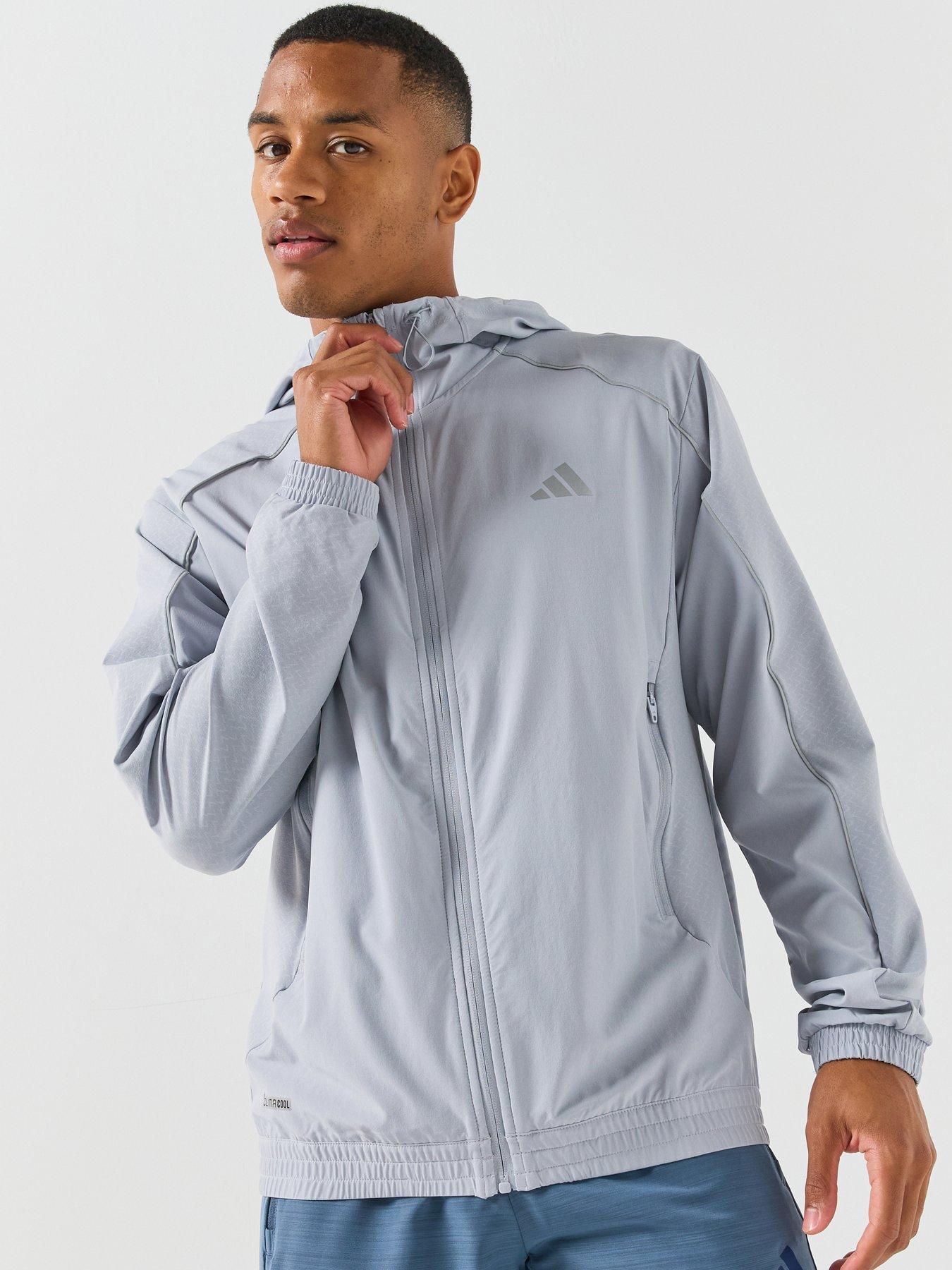 adidas Mens Training Intensity Tracksuit Top - Silver