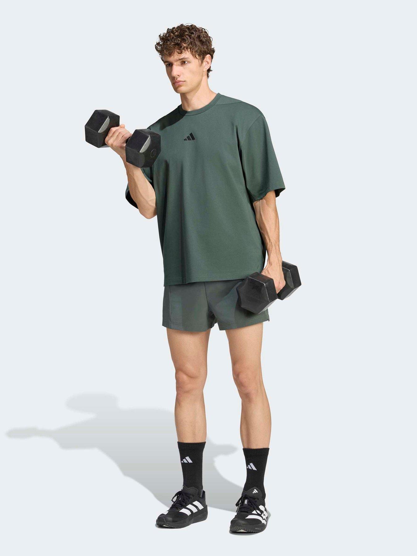 Image 3 of 6 of adidas Mens Training Oversize Tee - Green