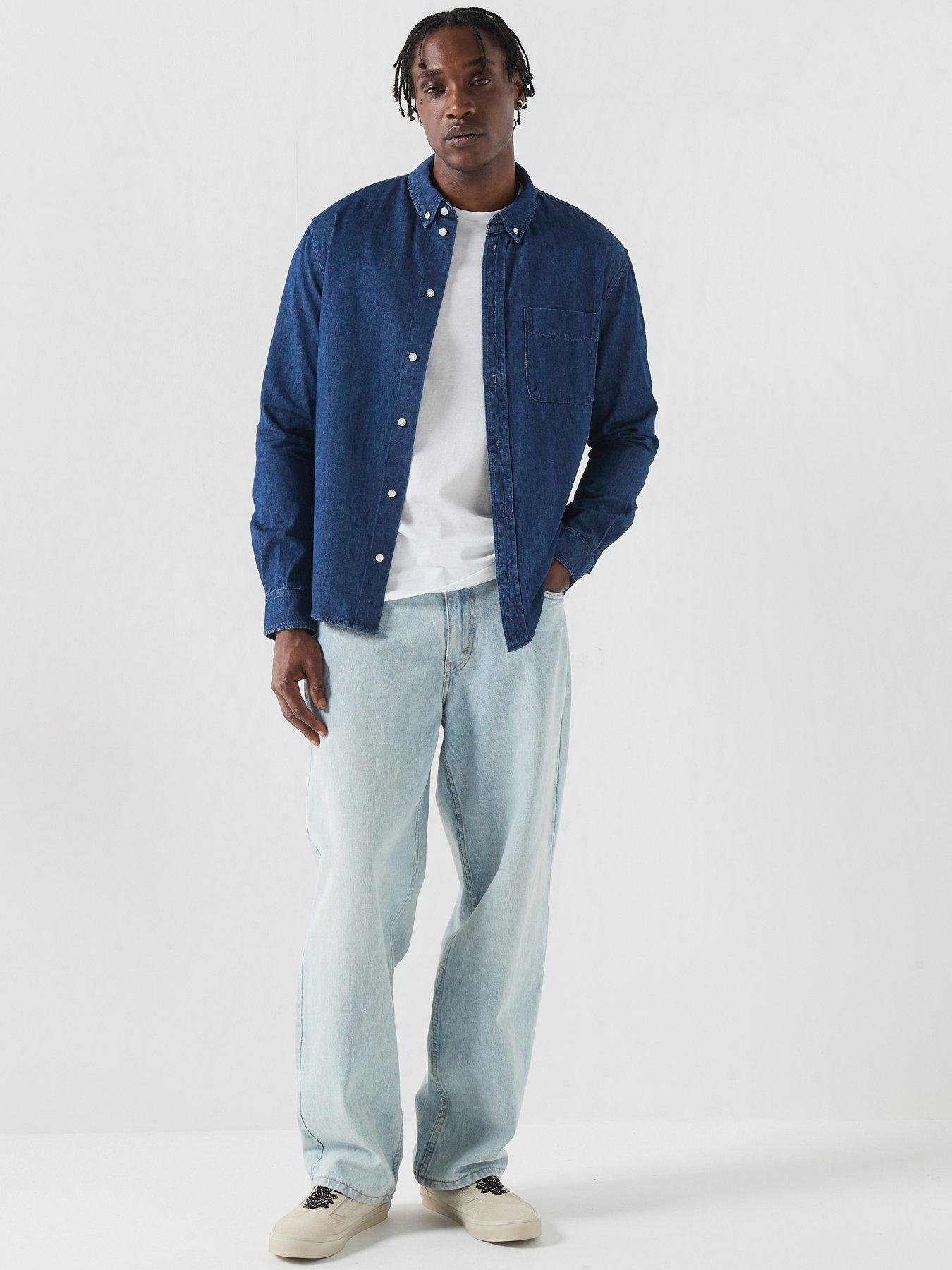 Image 3 of 6 of ONLY & SONS Only&amp;sons Long Sleeve Denim Shirt