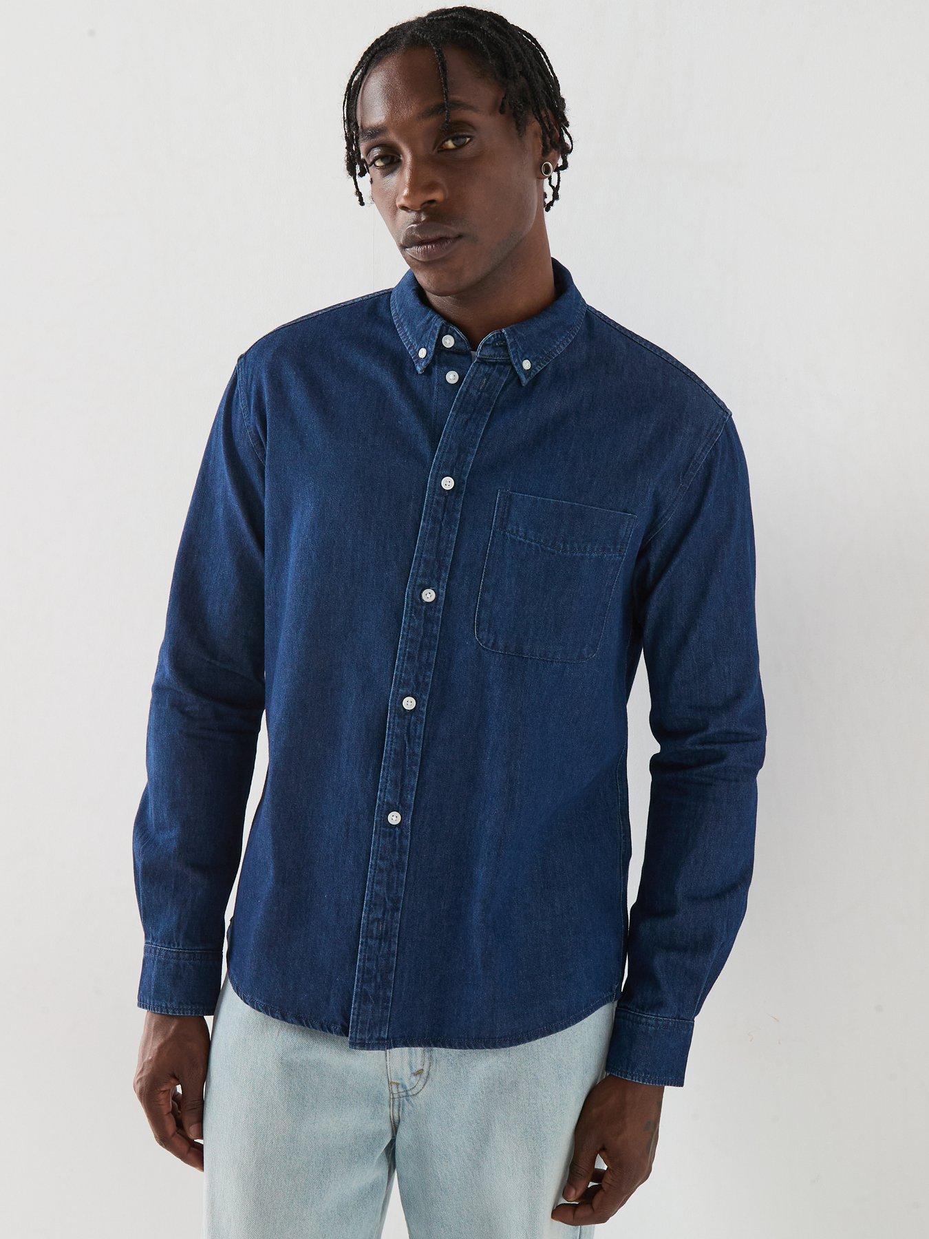 Image 6 of 6 of ONLY & SONS Only&amp;sons Long Sleeve Denim Shirt