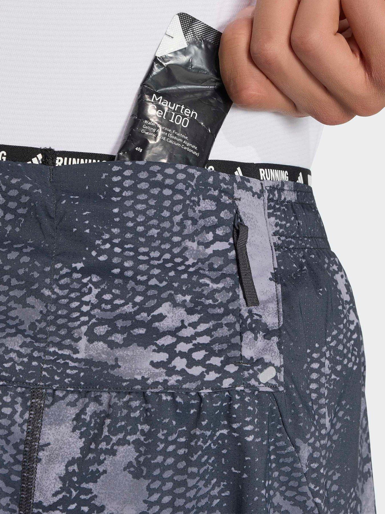 Image 4 of 6 of adidas Mens Running Animal Pack Shorts - Grey