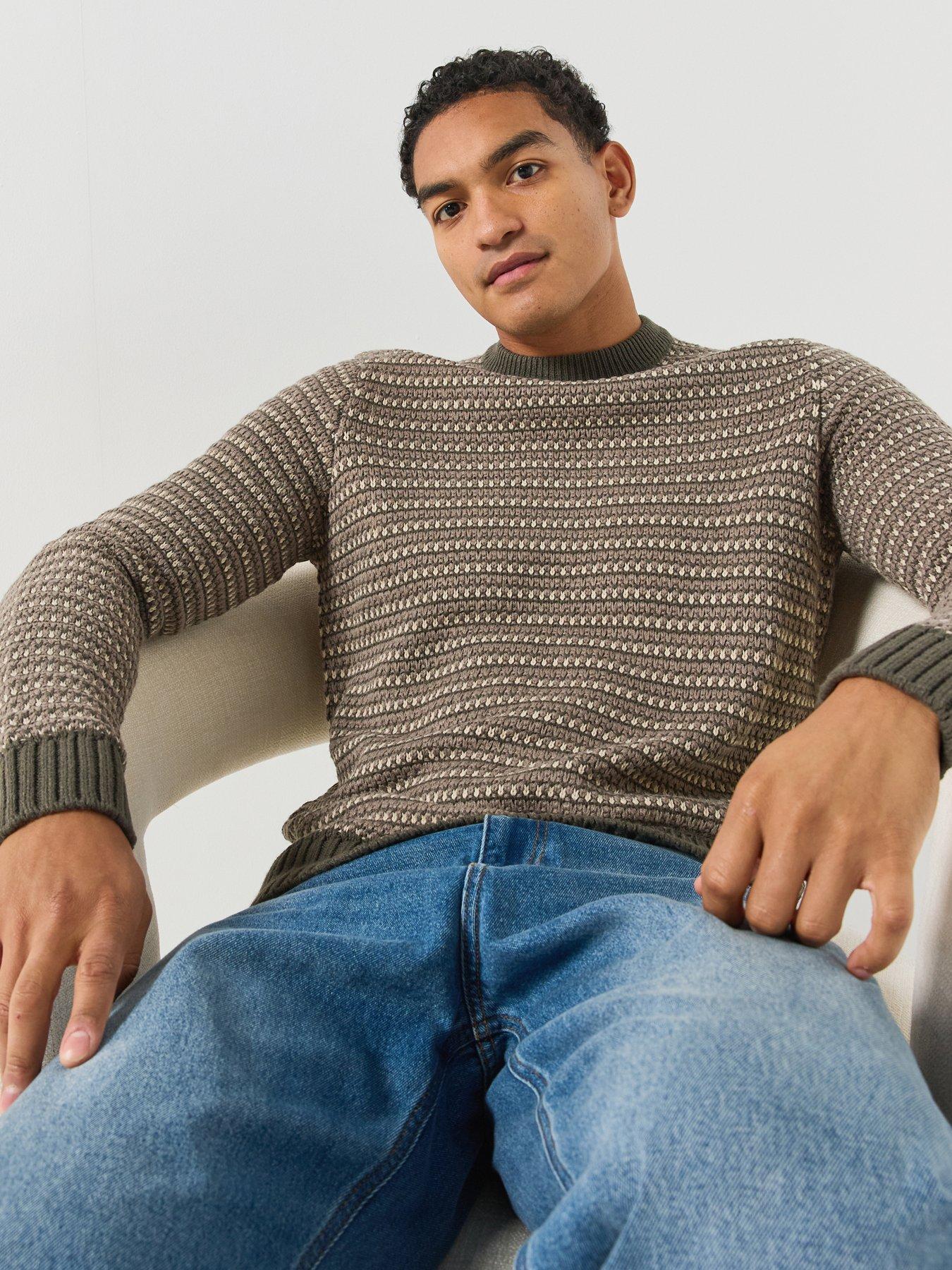 Image 1 of 5 of ONLY & SONS Only &amp; Sons Rofus Long Sleeve Knitted Crew Jumper