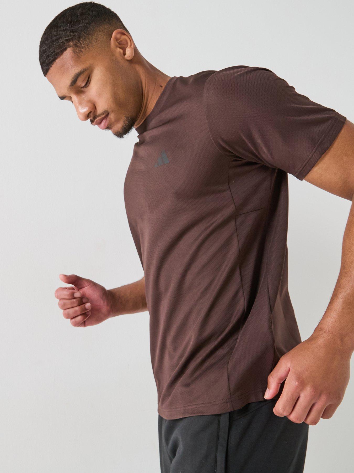 adidas Men's Training Essentials Performance T-Shirt - Brown