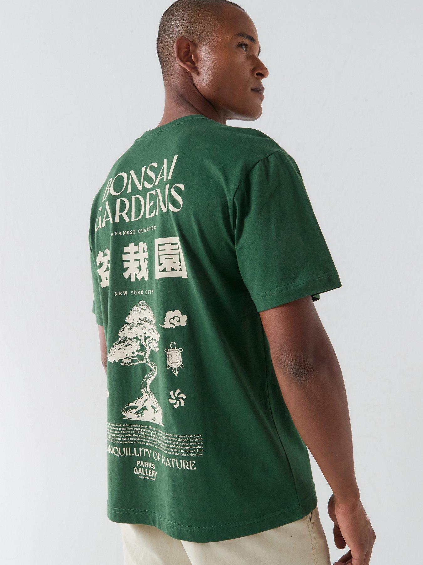 ONLY & SONS Axel Bonsai Graphic T-Shirt - Green