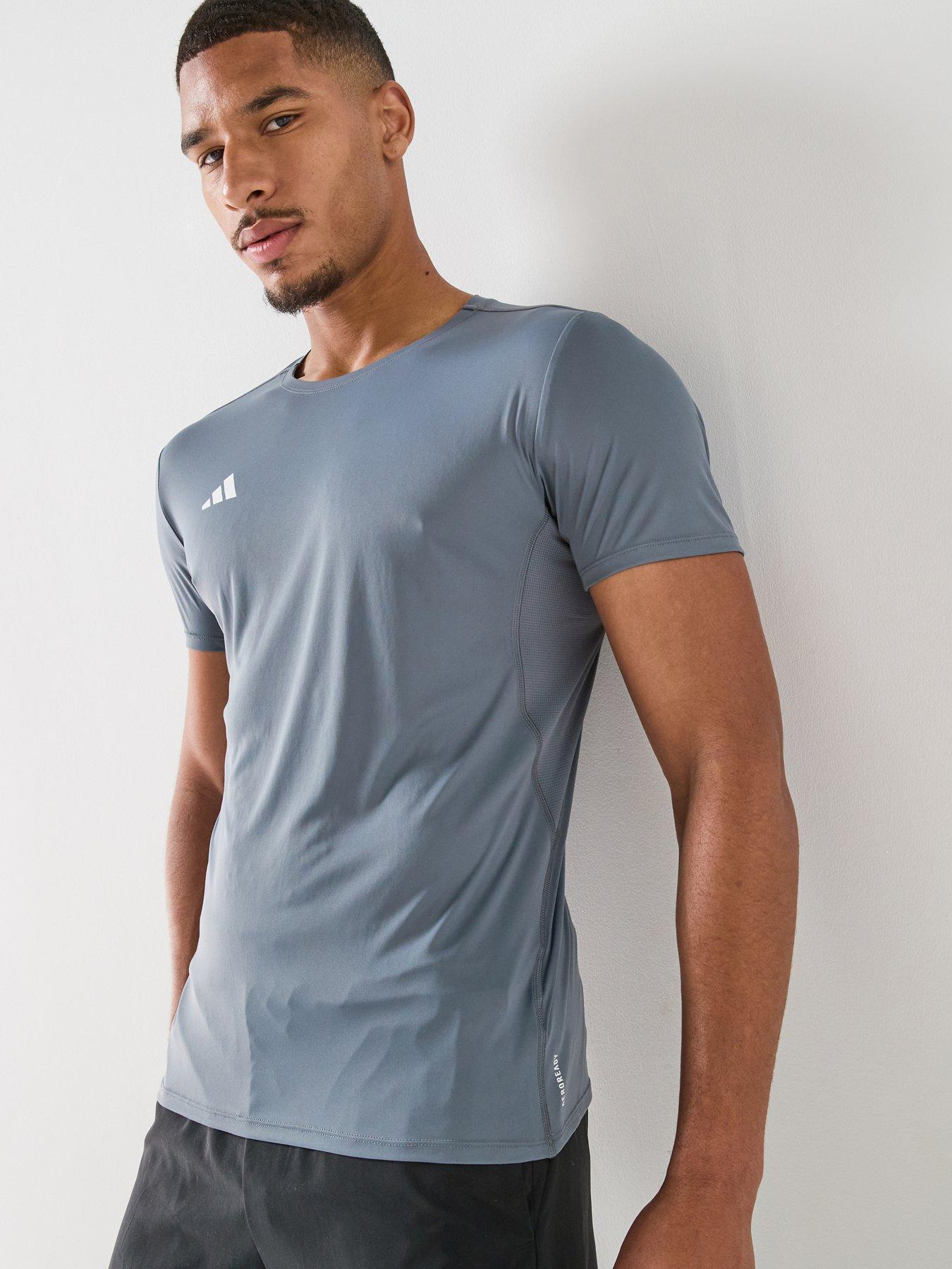 Image 1 of 6 of adidas Men's Adizero Essentials Running T-Shirt - Grey