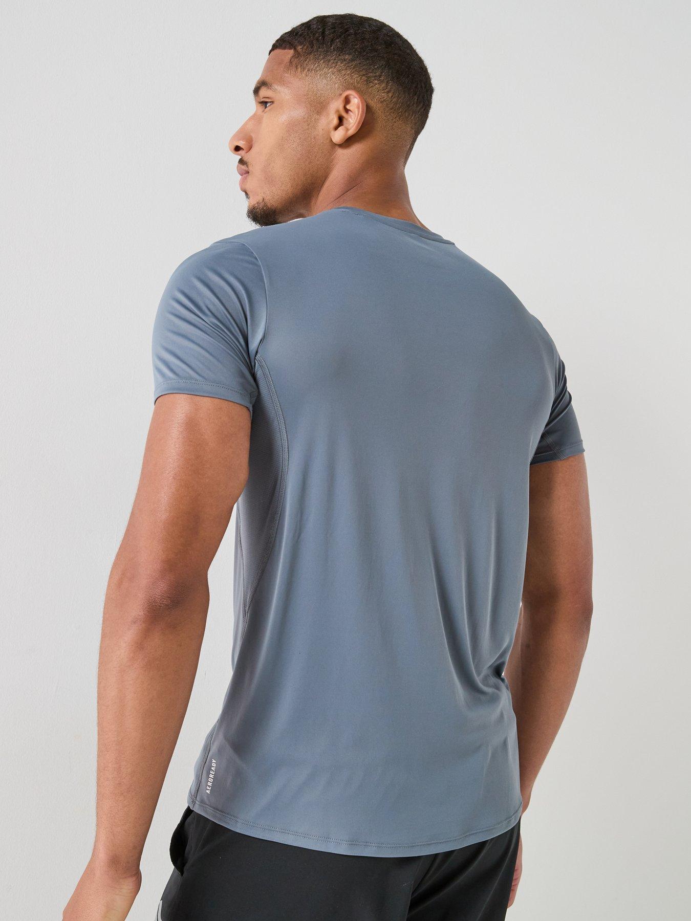 Image 2 of 6 of adidas Men's Adizero Essentials Running T-Shirt - Grey