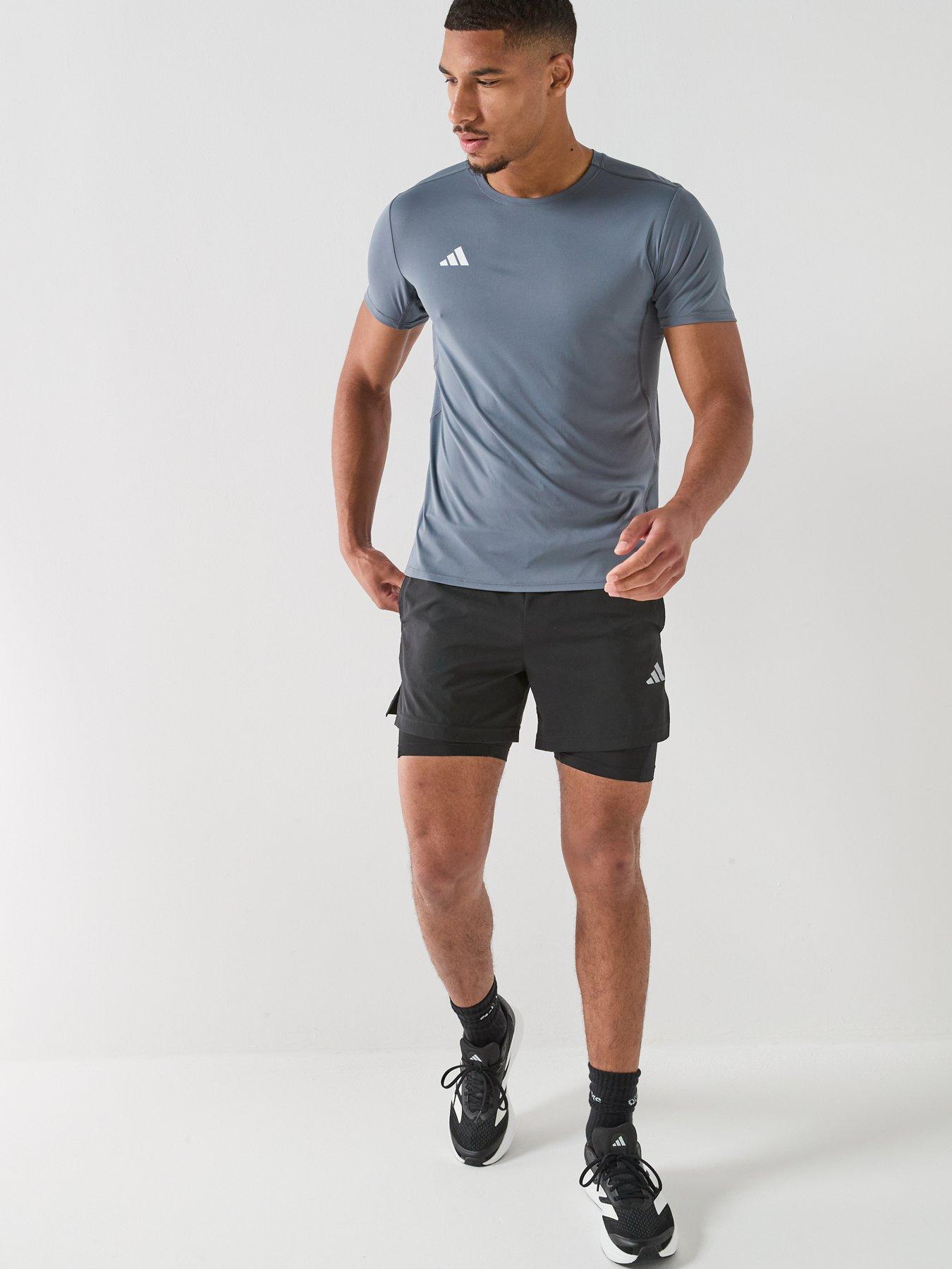 Image 3 of 6 of adidas Men's Adizero Essentials Running T-Shirt - Grey