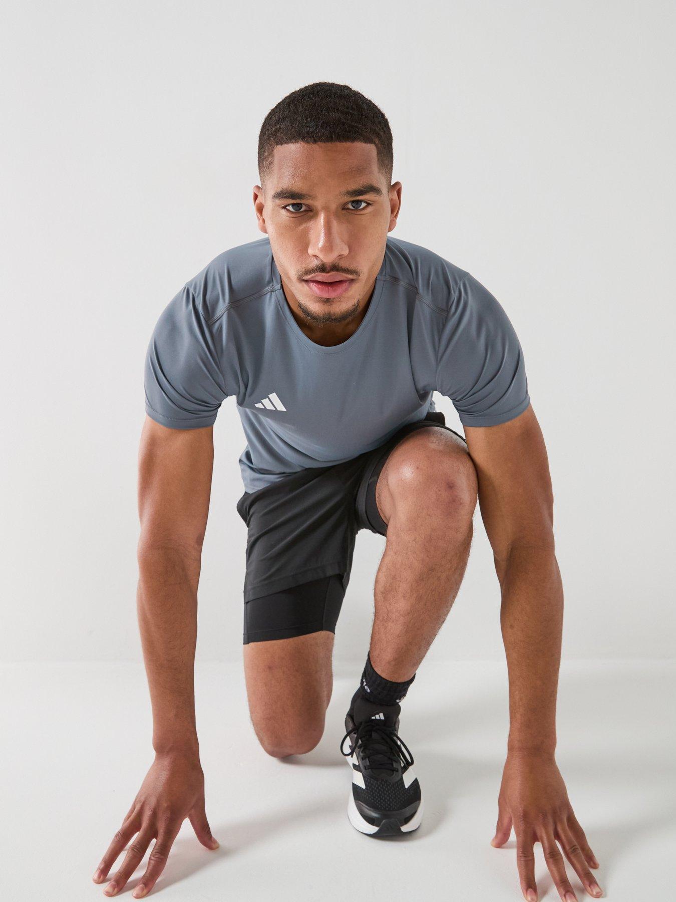 Image 4 of 6 of adidas Men's Adizero Essentials Running T-Shirt - Grey