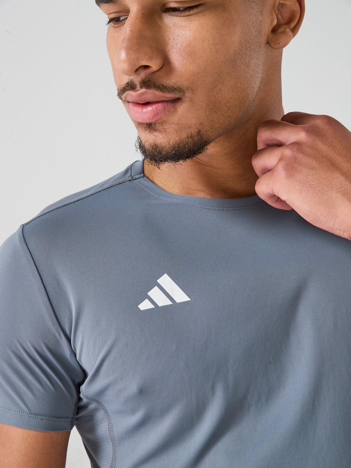 Image 5 of 6 of adidas Men's Adizero Essentials Running T-Shirt - Grey