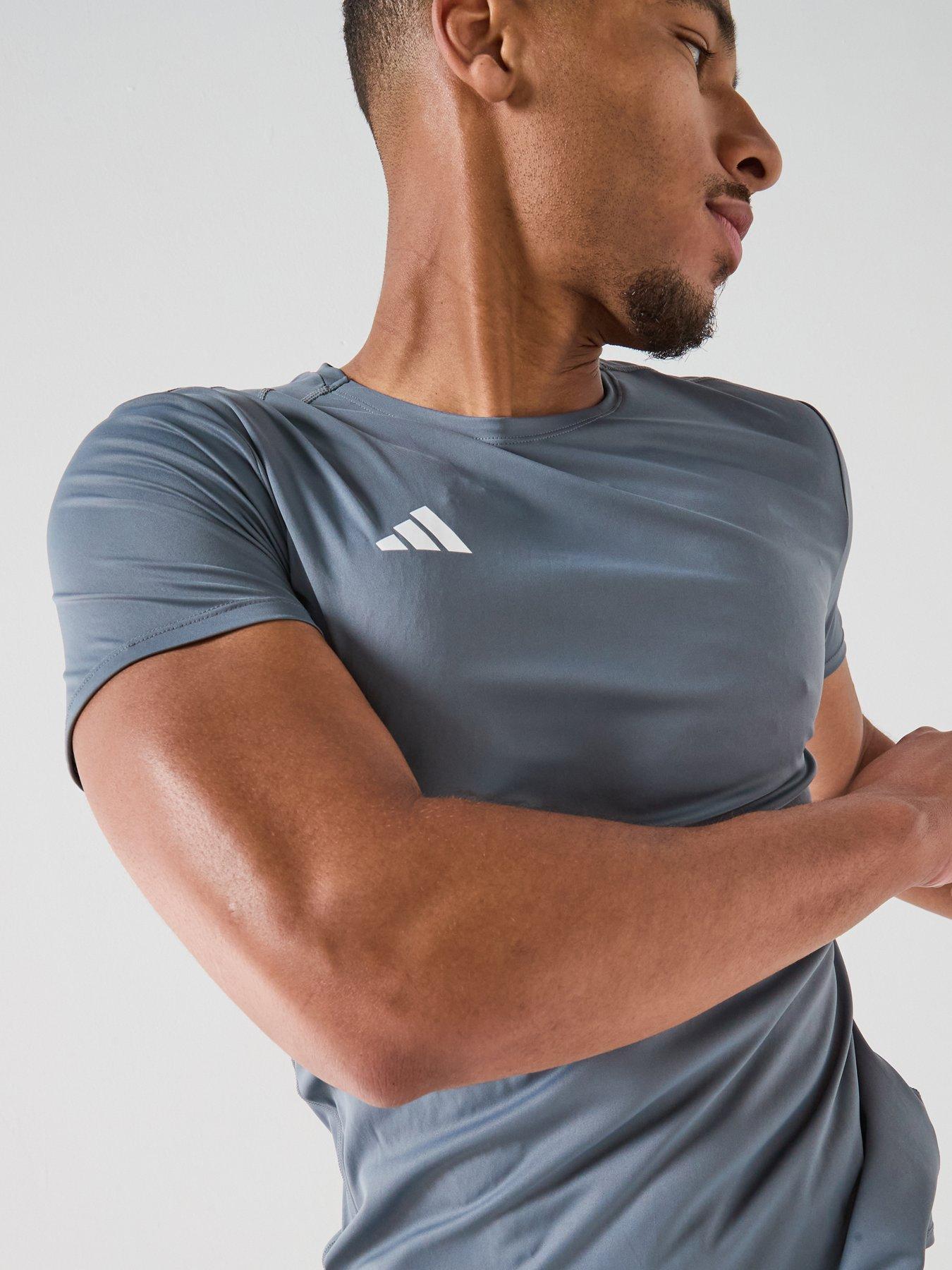 Image 6 of 6 of adidas Men's Adizero Essentials Running T-Shirt - Grey