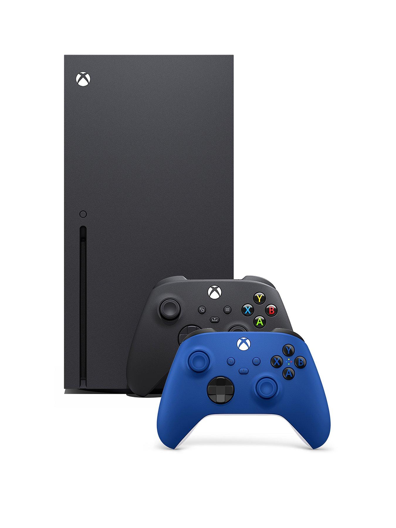 Xbox Series X 1TB (Black) + Shock Blue Controller