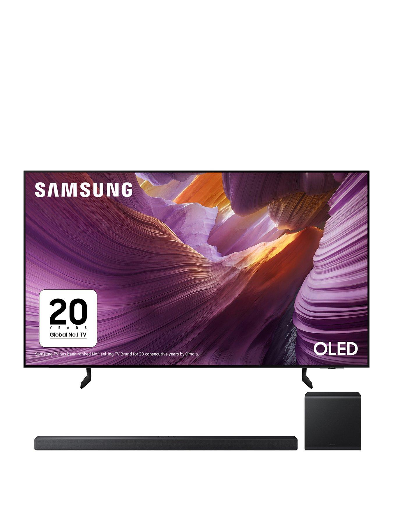 samsung-tv-amp-soundbar-package-qe55s85f-55-inch-oled-4k-smart-tv-and-hw-qs700fxu-312-channel-q-series-soundbar-with-subwoofer