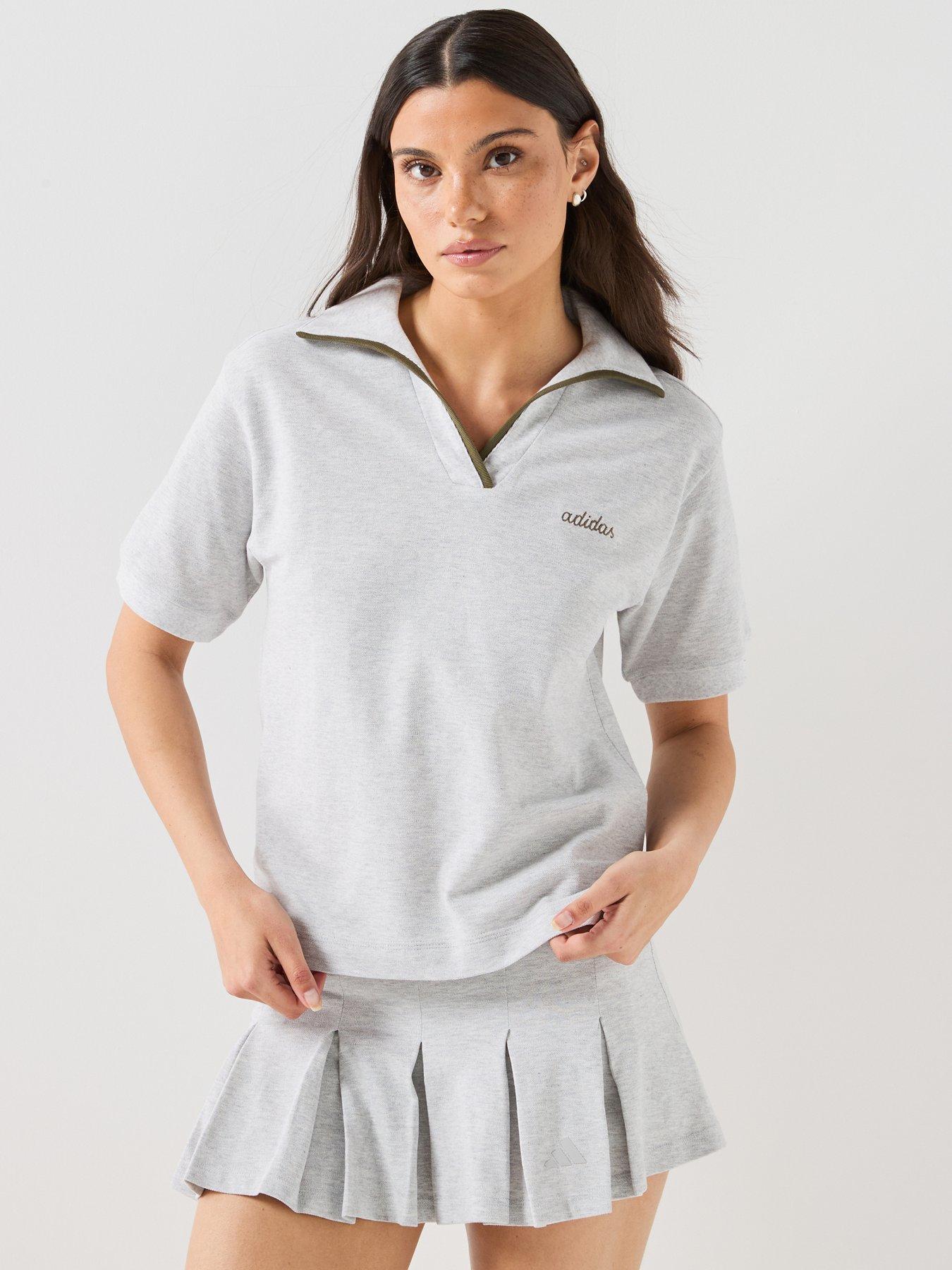 adidas Sportswear Womens Essentials Colorpop Polo - Grey