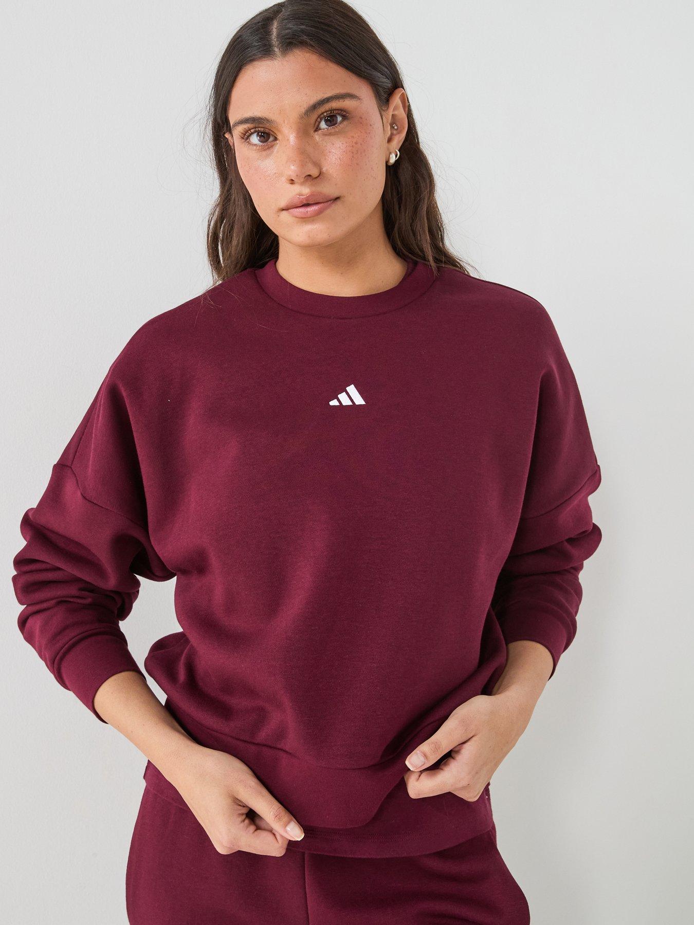 adidas Sportswear Womens Essentials Feelcozy Sweatshirt - Red