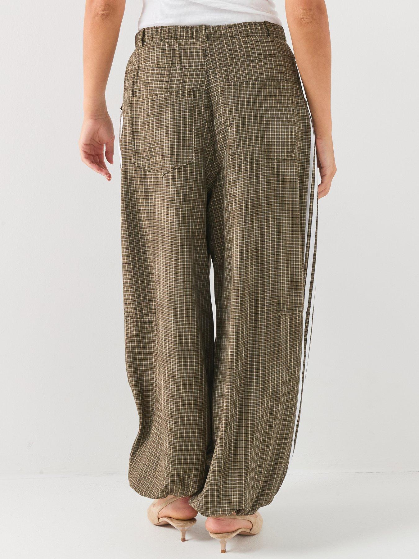 Image 2 of 6 of adidas Originals Womens Checks Trouser - Green