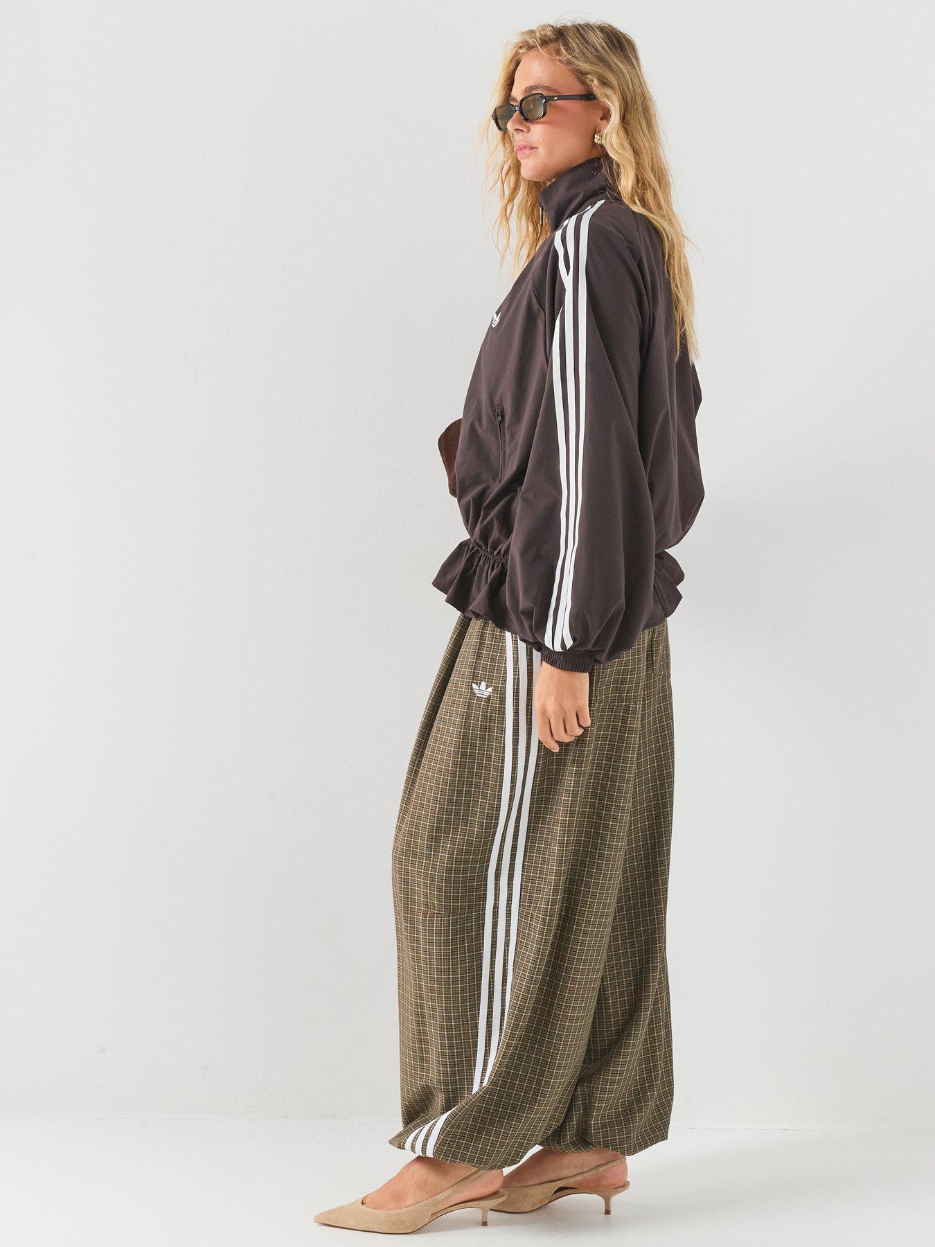 Image 4 of 6 of adidas Originals Womens Checks Trouser - Green