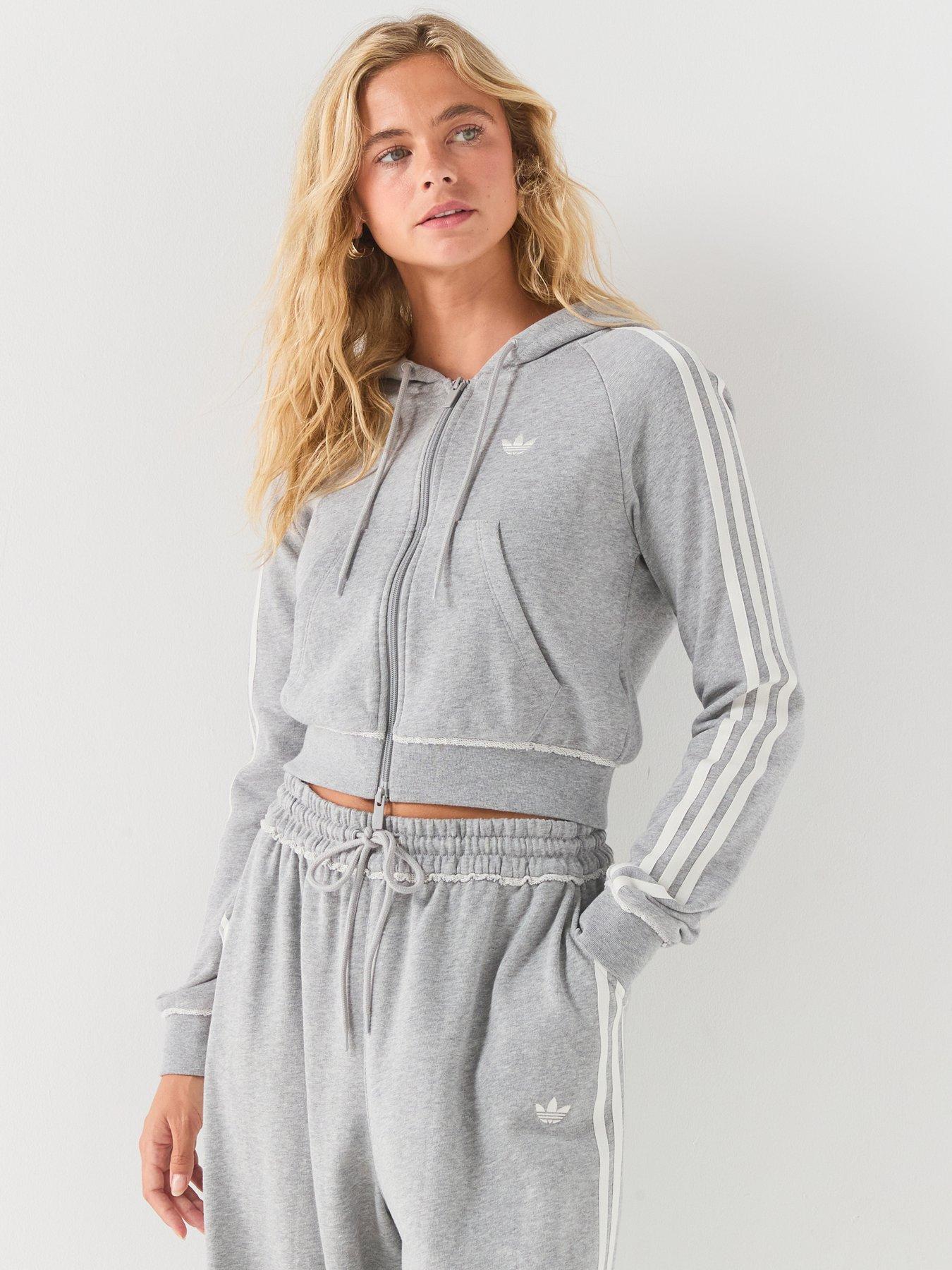 adidas Originals Womens Gfx Zip Top Jacket - Grey