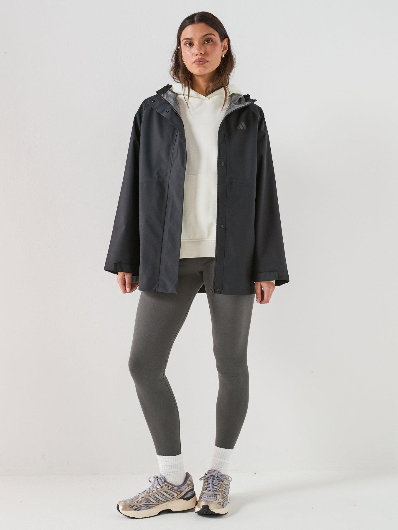 Image 3 of 6 of adidas Sportswear Womens Essentials Rain Parka - Black