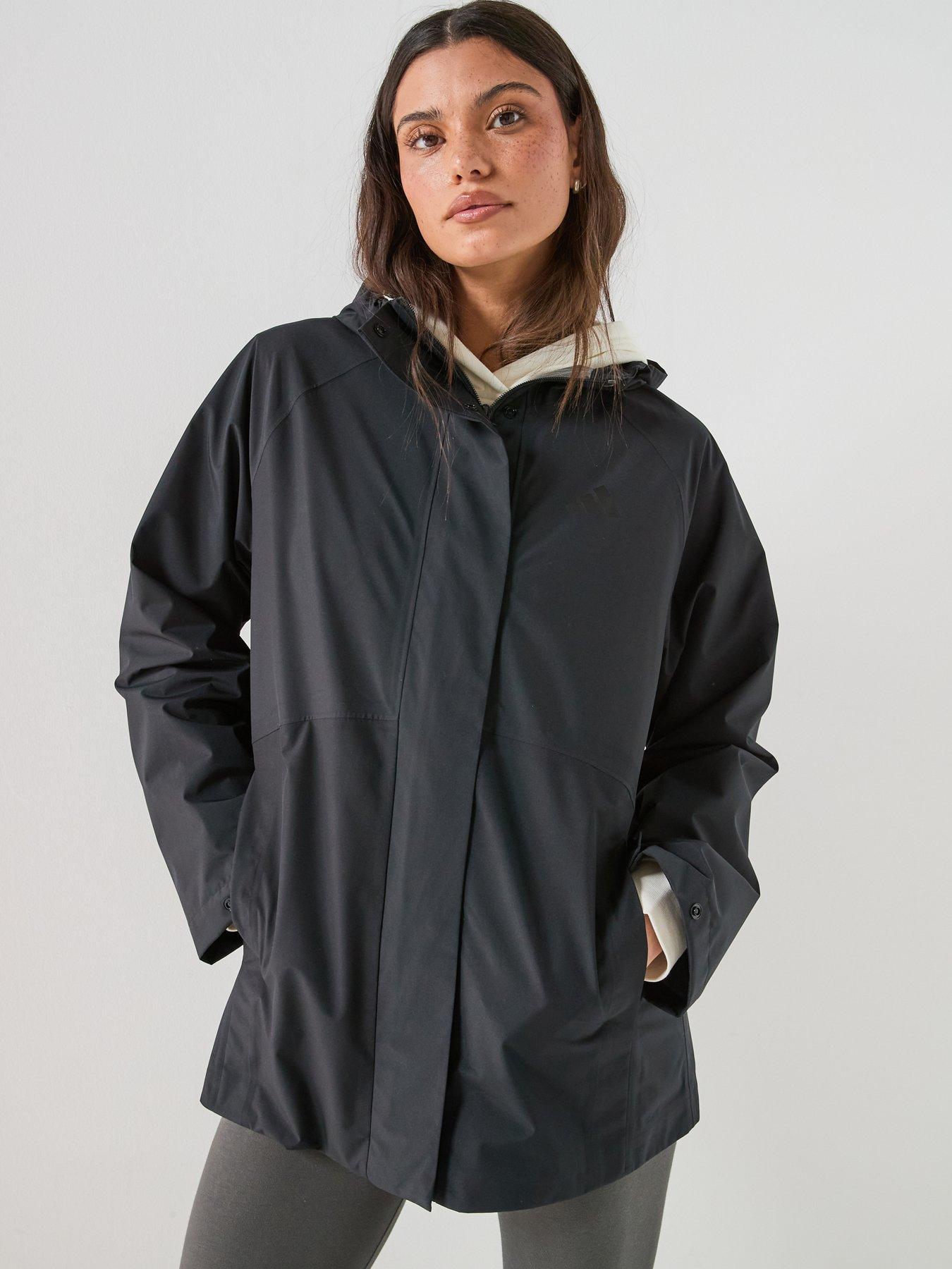 Image 5 of 6 of adidas Sportswear Womens Essentials Rain Parka - Black