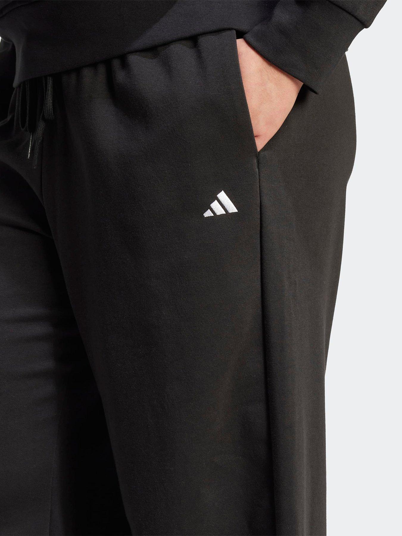 Image 5 of 6 of adidas Sportswear Womens Essentials Small Logo Feel Cozy Open Hem Pants - Black