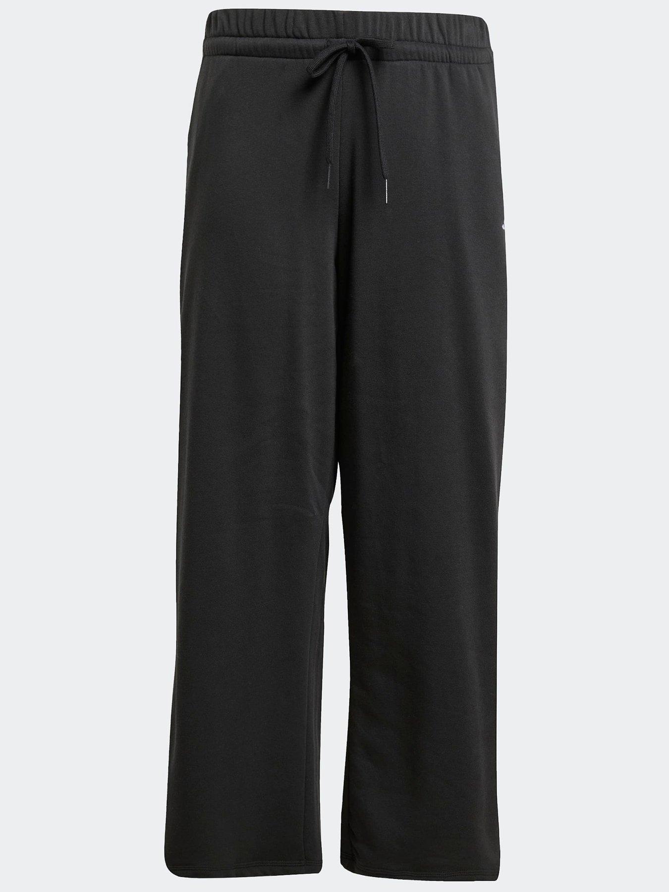 Image 6 of 6 of adidas Sportswear Womens Essentials Small Logo Feel Cozy Open Hem Pants - Black