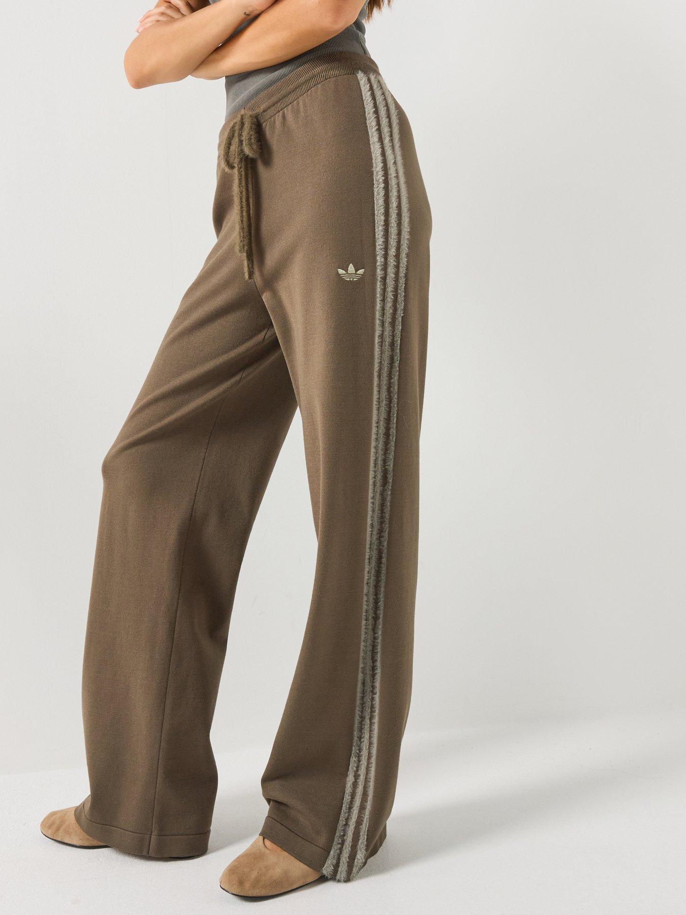 adidas Originals Womens Knit Firebird Track Pant - Brown