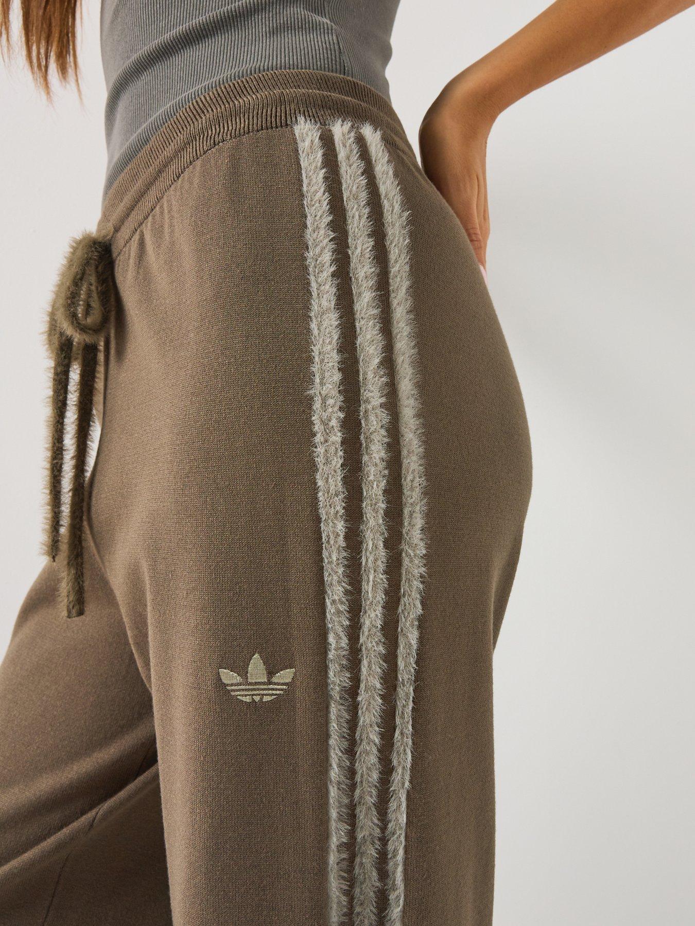 Image 5 of 6 of adidas Originals Womens Firebird Knit Track Pants - Brown