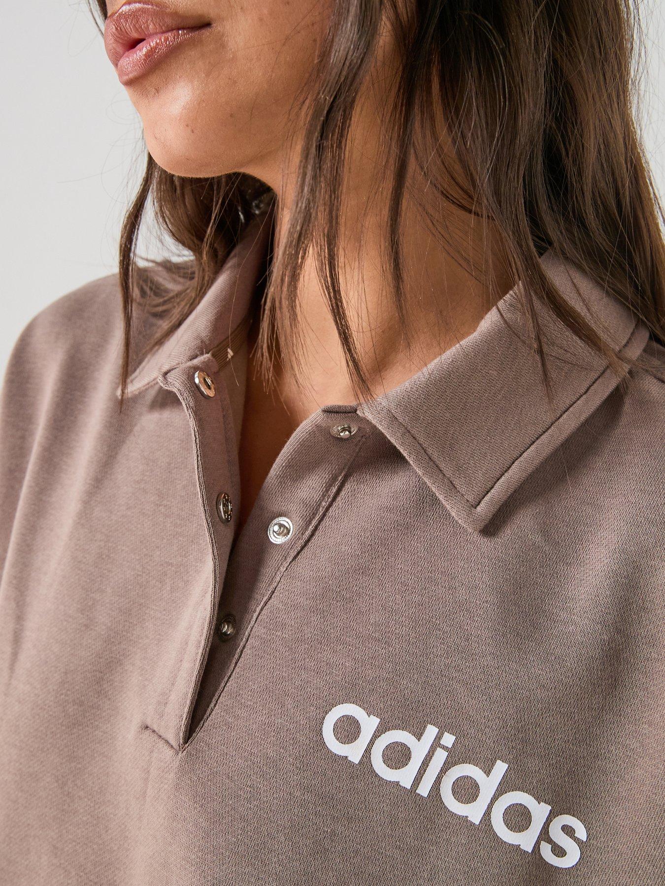 Image 5 of 6 of adidas Sportswear Women's Essentials Polo Sweatshirt - Beige