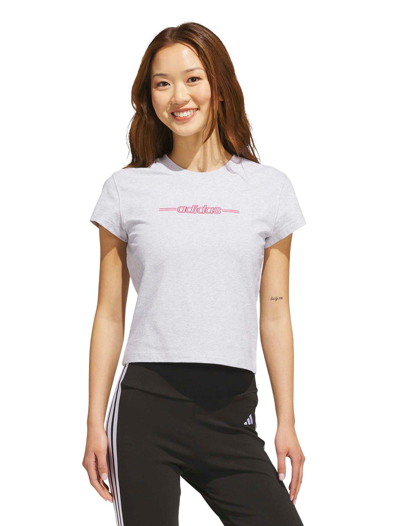 adidas Sportswear Women's Logo Graphic T-Shirt - Grey
