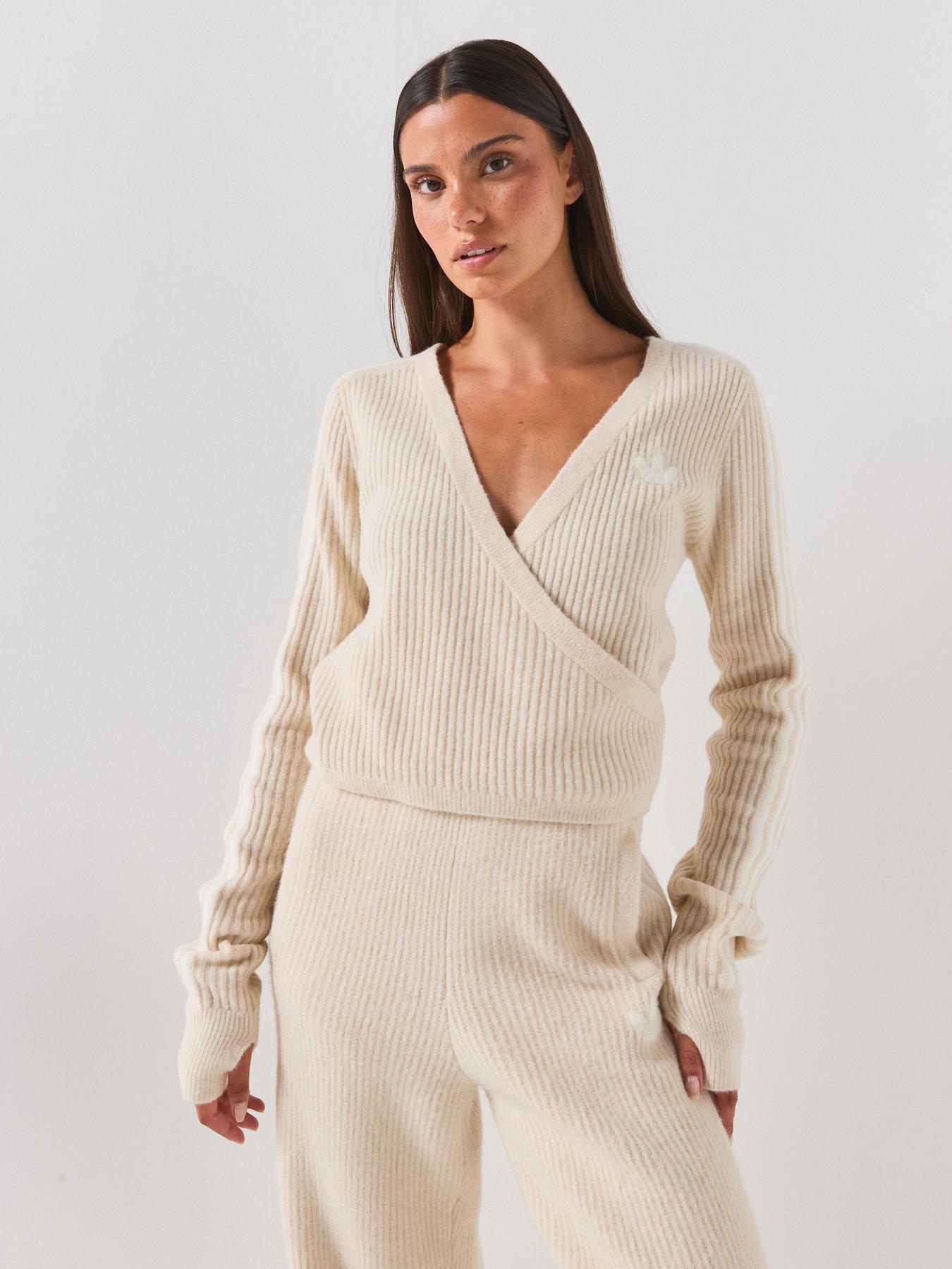 adidas Originals Womens Knit Cardigan - Beige