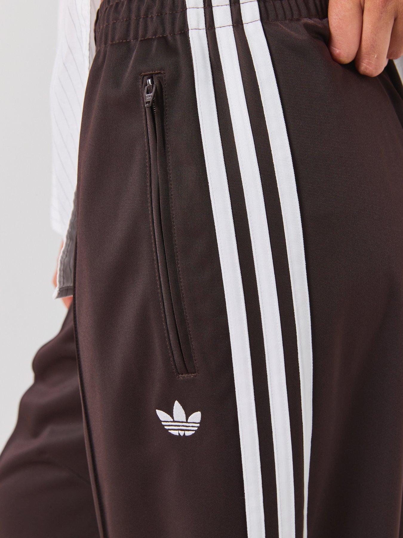 Image 4 of 5 of adidas Originals Womens Firebird Barrel Tracksuit Bottoms - Brown