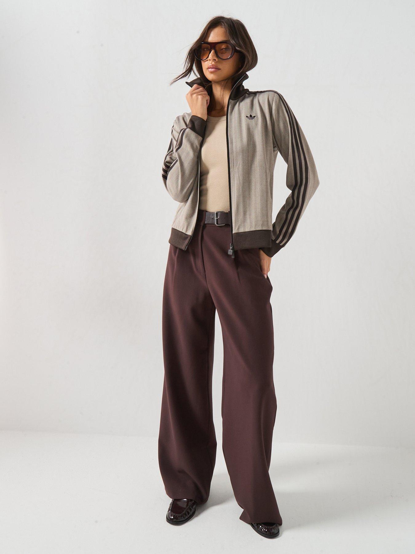 Image 3 of 6 of adidas Originals Womens Classic Track Top - Brown