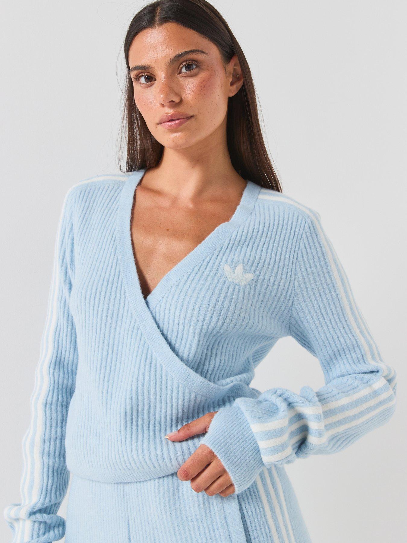 adidas Originals Womens Knit Cardigan - Blue
