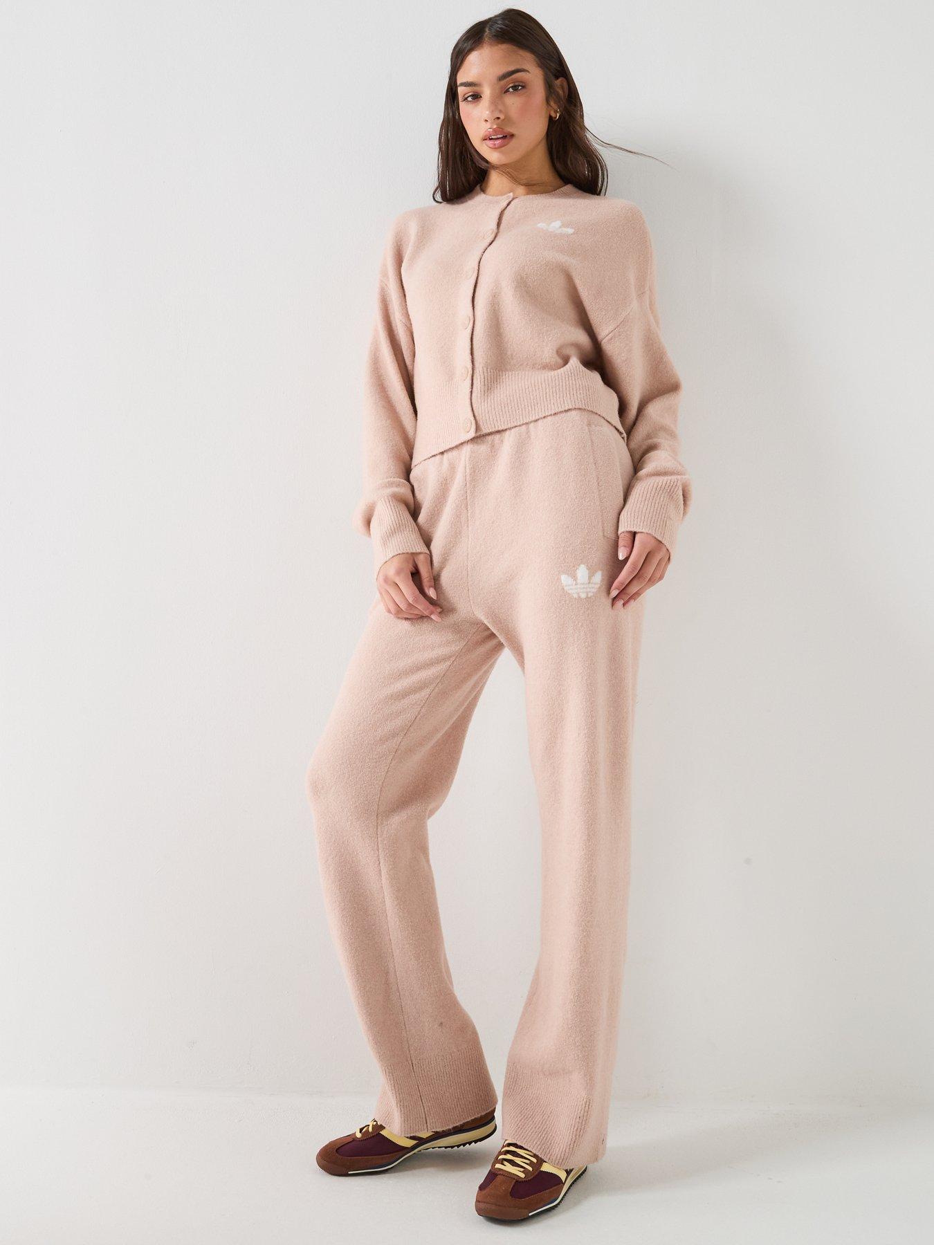 Image 3 of 6 of adidas Originals Womens Essential Long Sleeve Cardigan - Pink