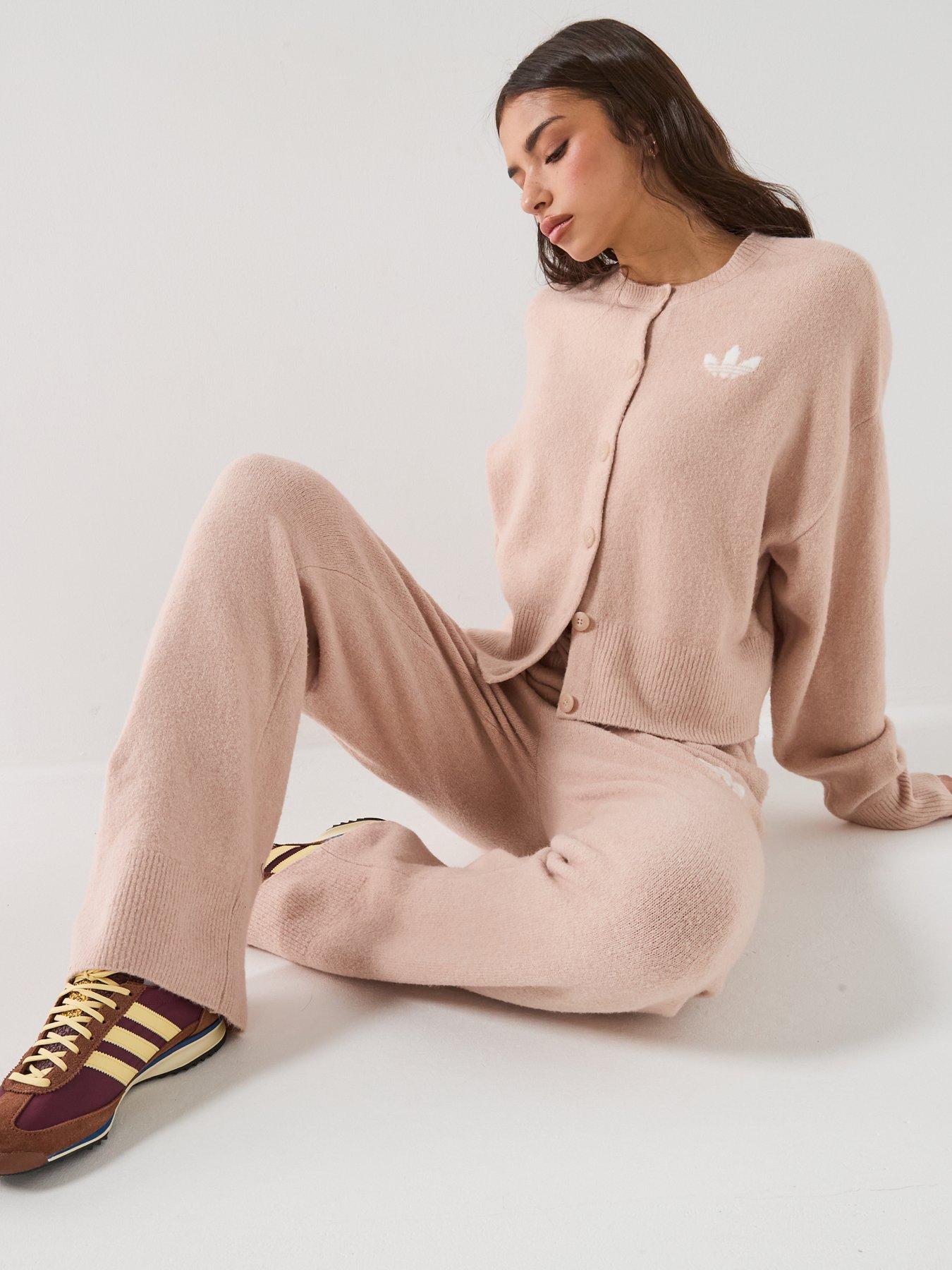 Image 5 of 6 of adidas Originals Womens Essential Long Sleeve Cardigan - Pink