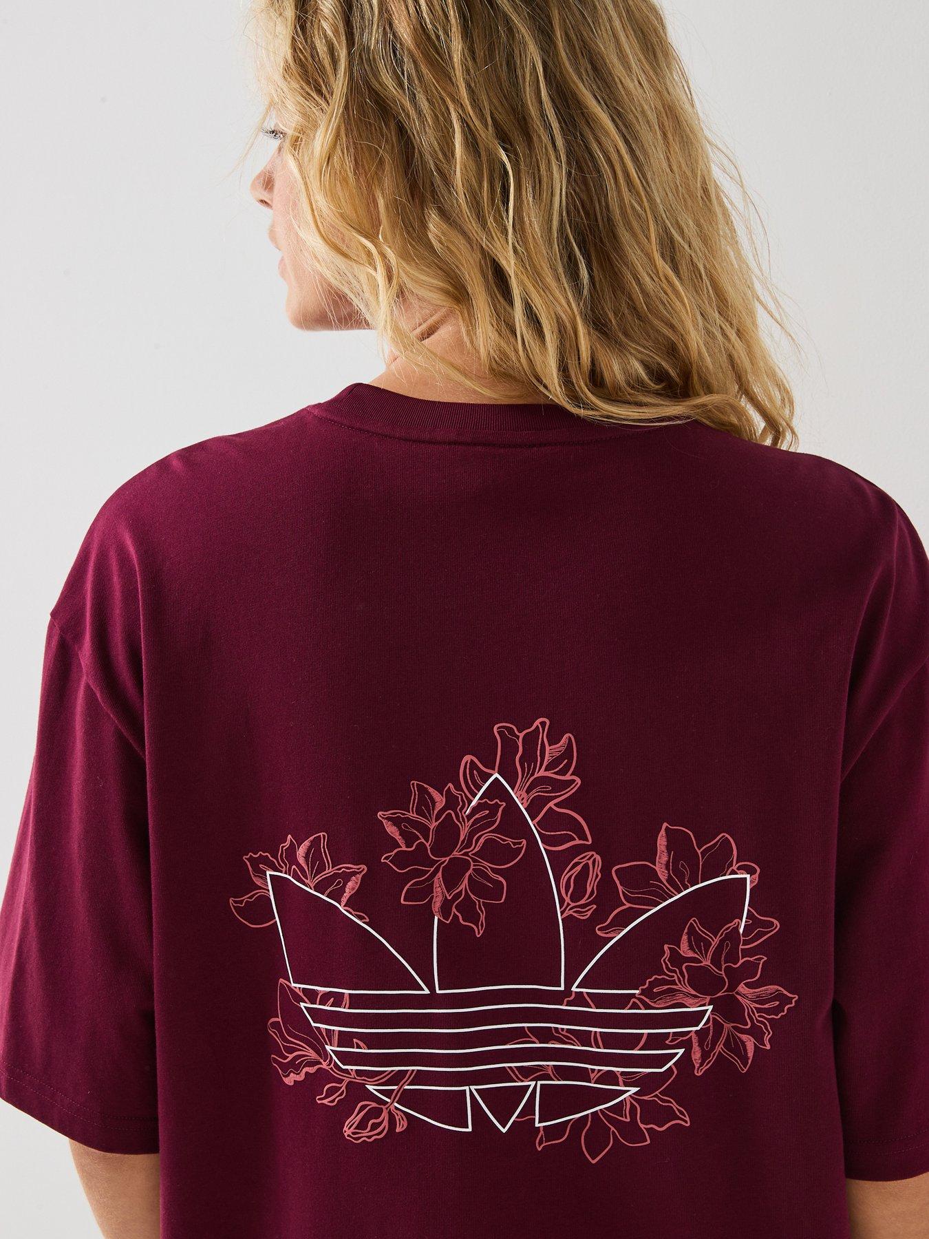 adidas Originals Womens T-Shirt - Burgundy