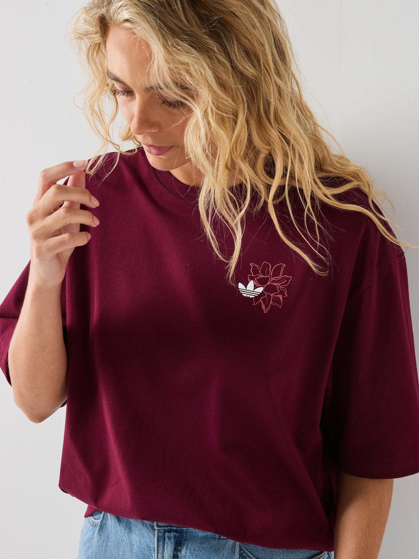 Image 6 of 6 of adidas Originals Womens T-Shirt - Burgundy