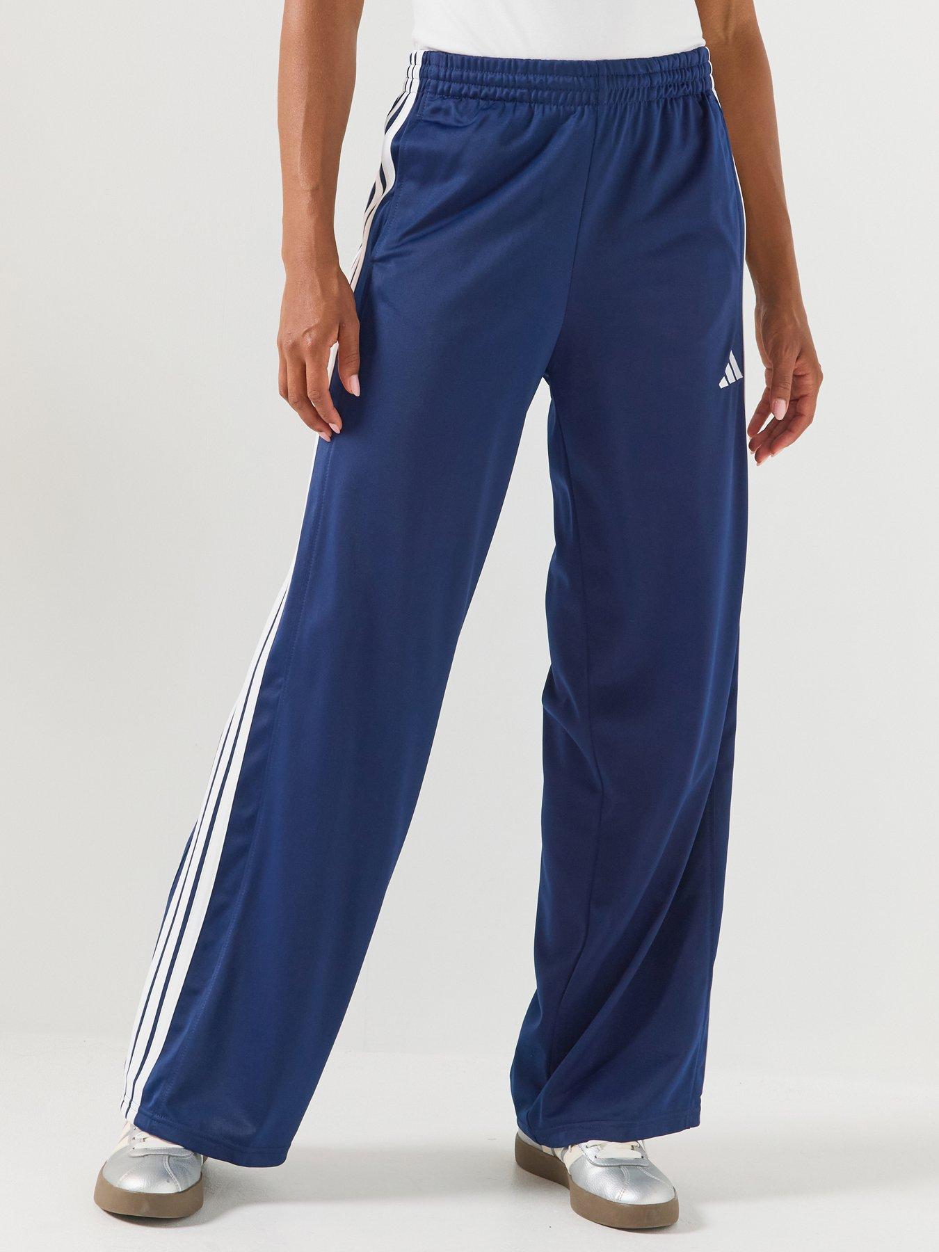 adidas Sportswear Women's 3-Stripes Wide Joggers - Blue
