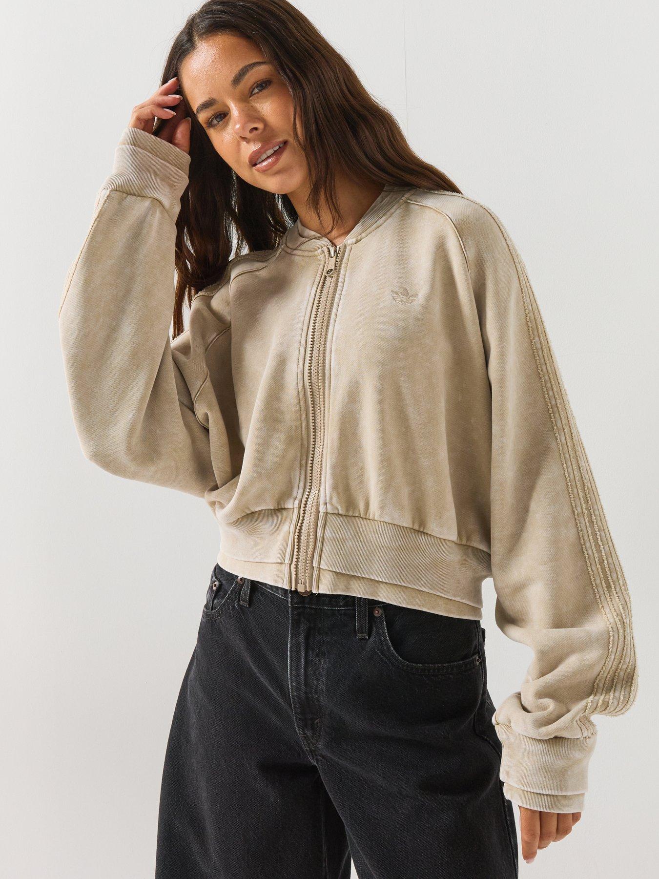 adidas Originals Womens Superstar Double Layer Track Top - Beige